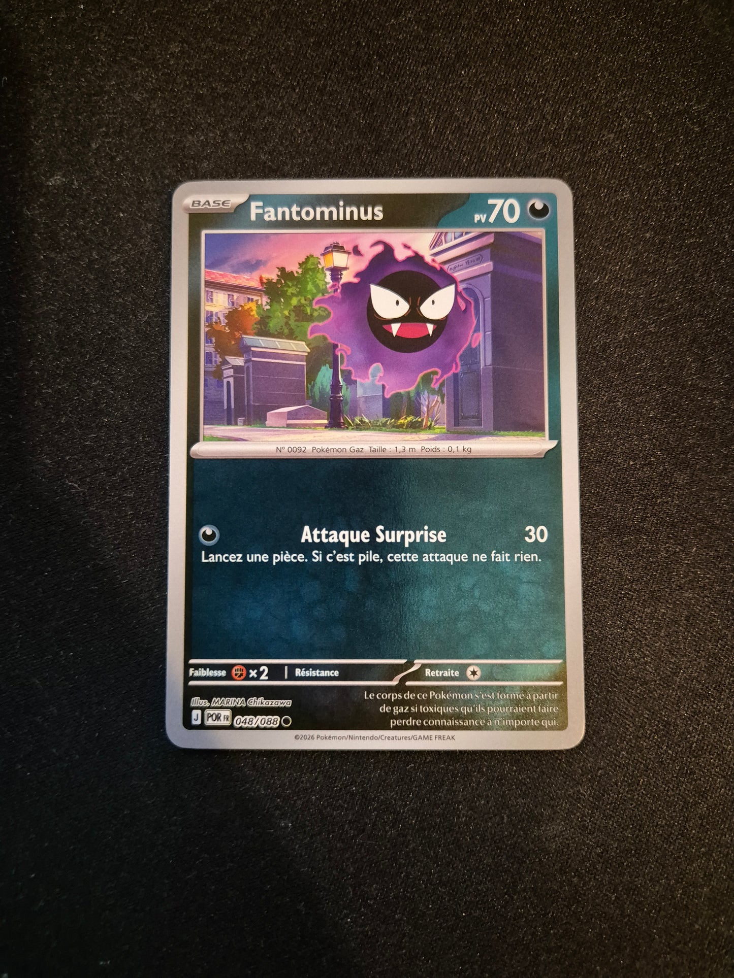 Carte Pokémon Fantominus Reverse 048/088 ME03 Equilibre Parfait