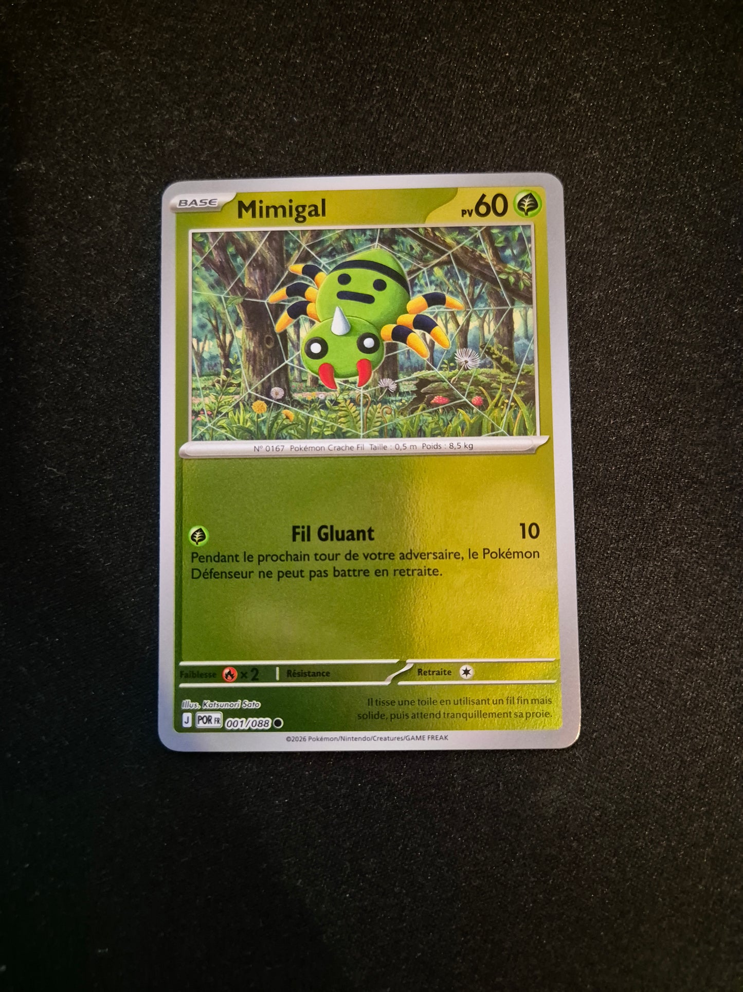 Carte Pokémon Mimigal Reverse 001/088 ME03 Equilibre Parfait