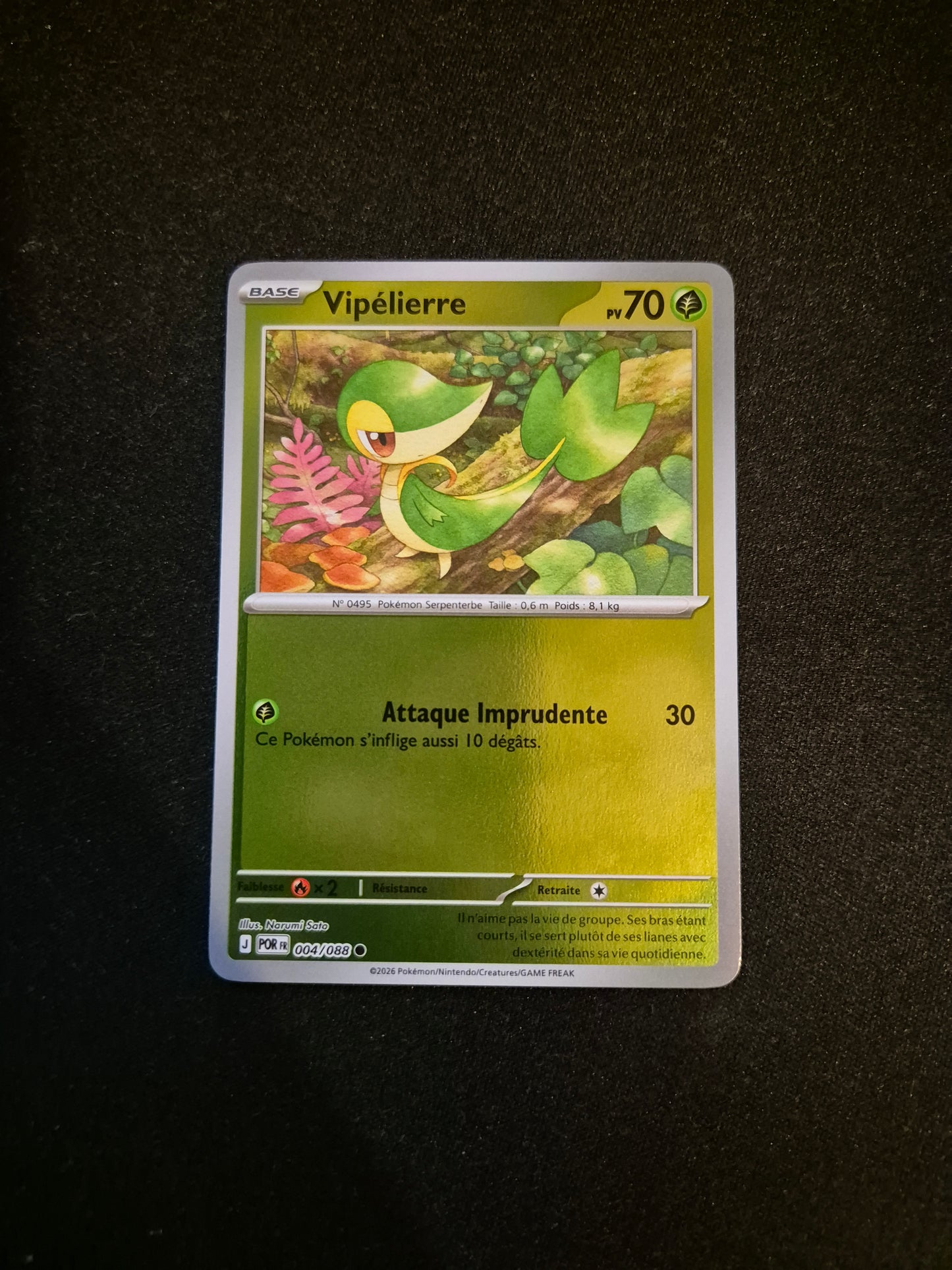 Carte Pokémon Vipélierre Reverse 004/088 ME03 Equilibre Parfait