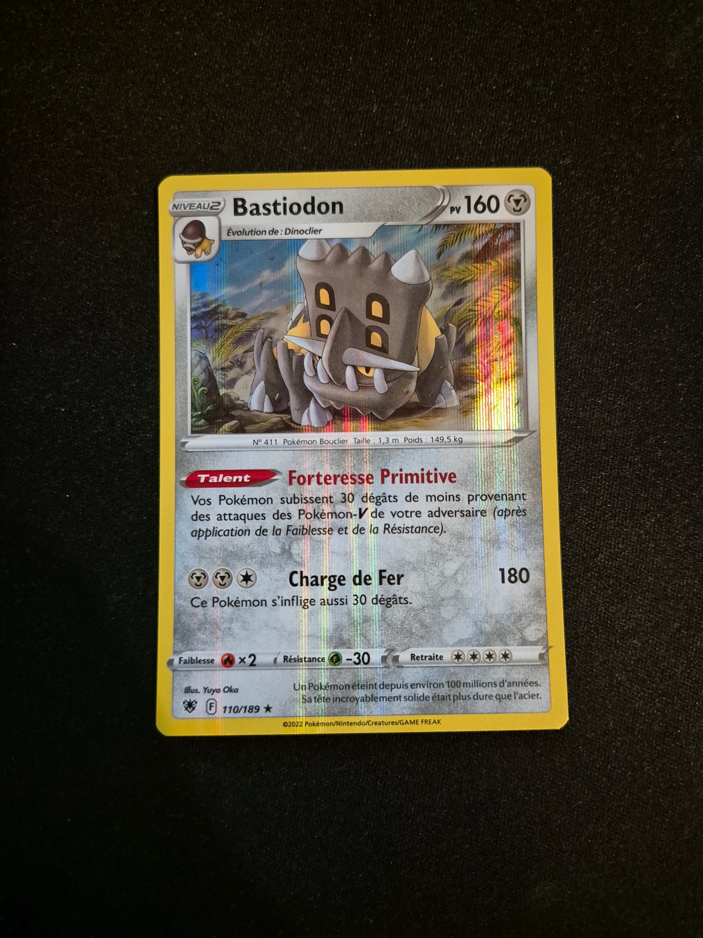 Carte Pokémon Bastiodon Holo 110/189 EB10 Astres Radieux