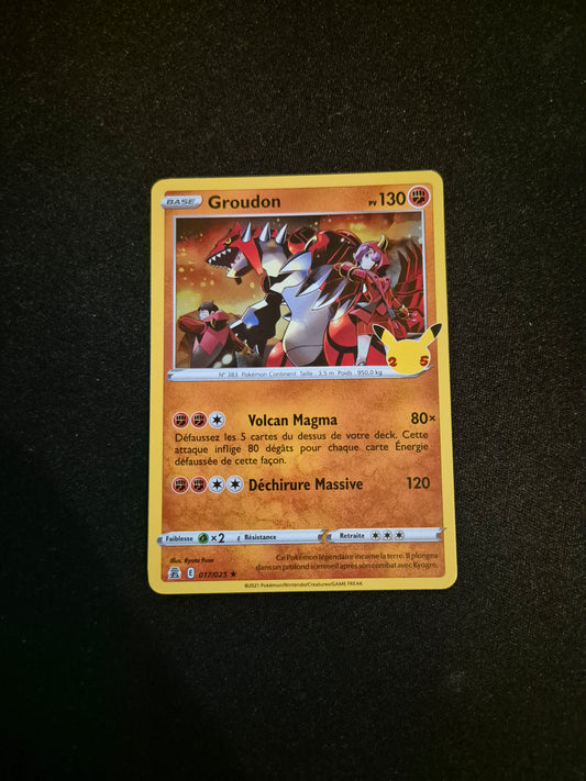 Carte Pokémon Groudon Holo 017/025 Celebration 25 ans