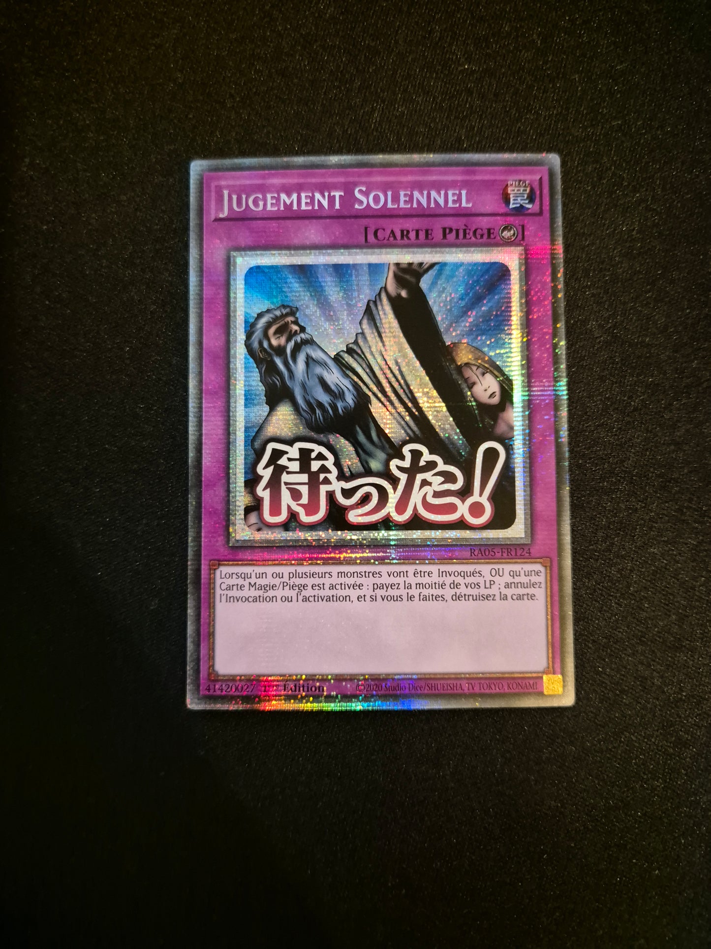 Carte Yu-Gi-Oh! Jugement Solennel ALT Stamped Starlight Rare RA05-FR124