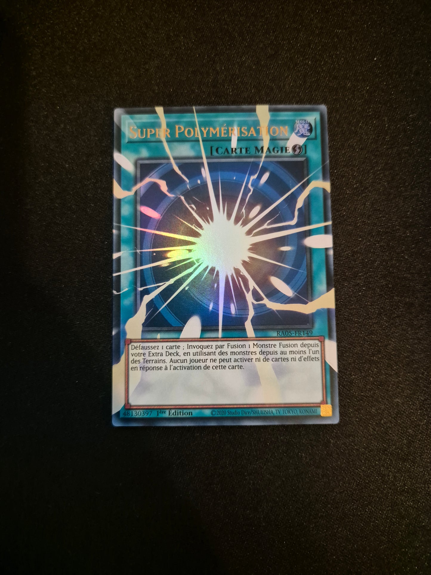 Carte Yu-Gi-Oh! Super Polymérisation Extended Art Ultra Rare RA05-FR149