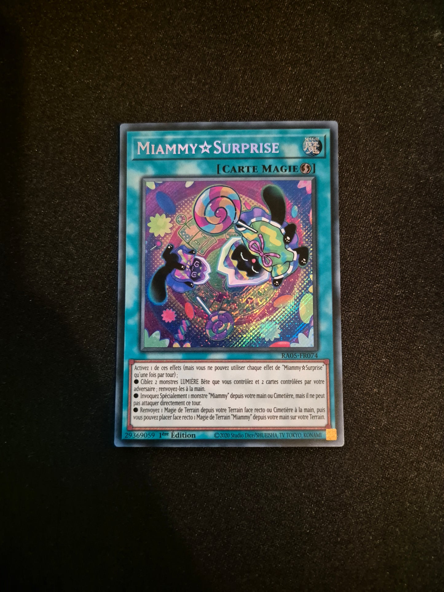 Carte Yu-Gi-Oh! Miammy Surprise Secret Rare RA05-FR074