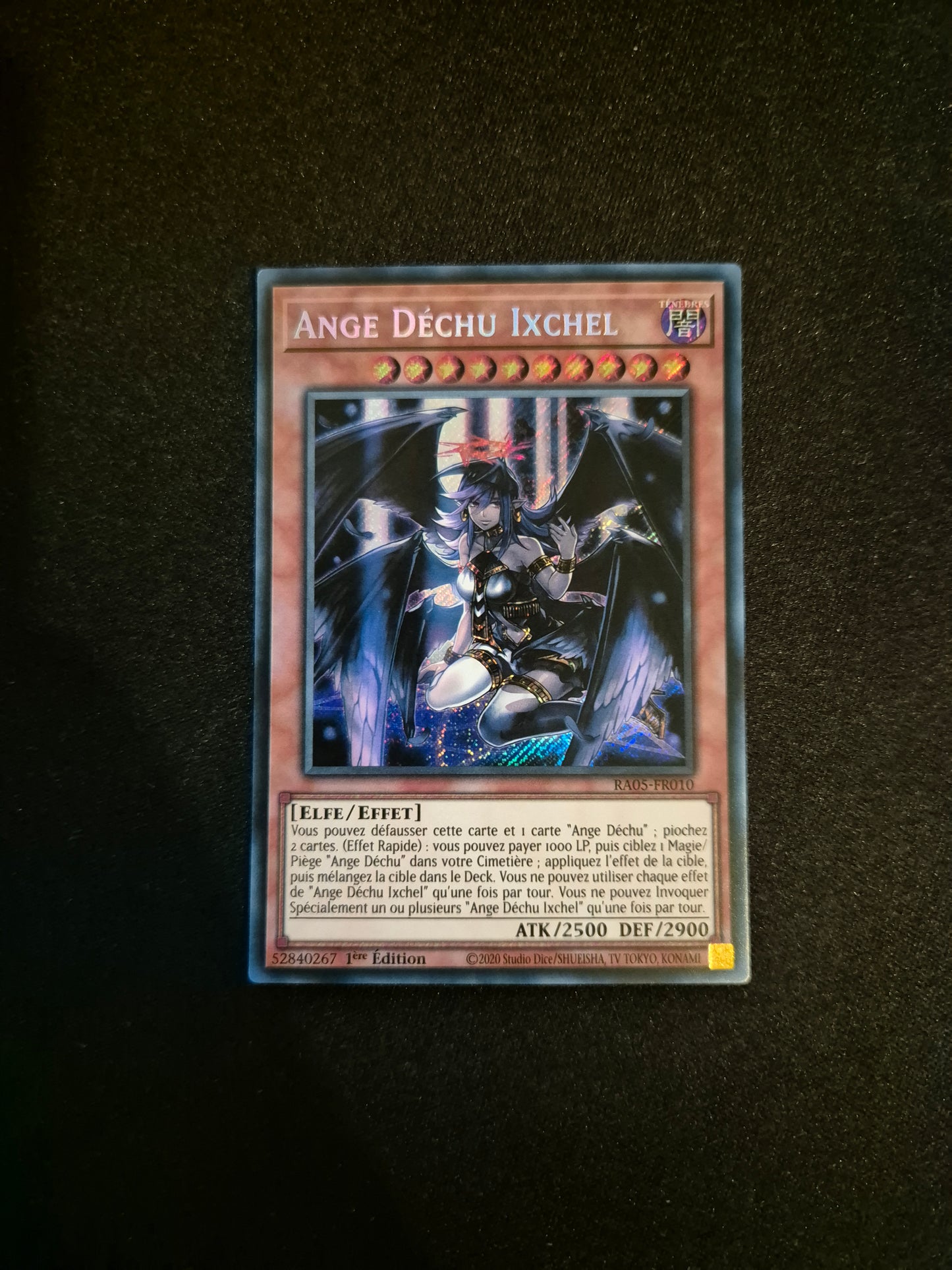 Carte Yu-Gi-Oh! Ange Déchu Ixchel Secret Rare RA05-FR010