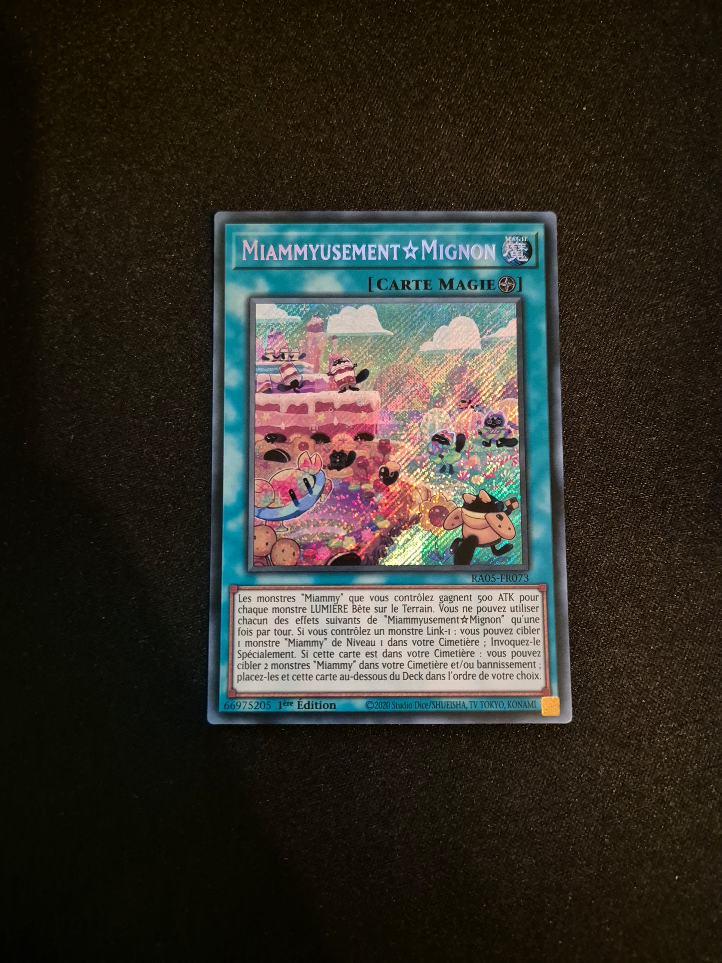 Carte Yu-Gi-Oh! Miammyusement Mignon Secret Rare RA05-FR073