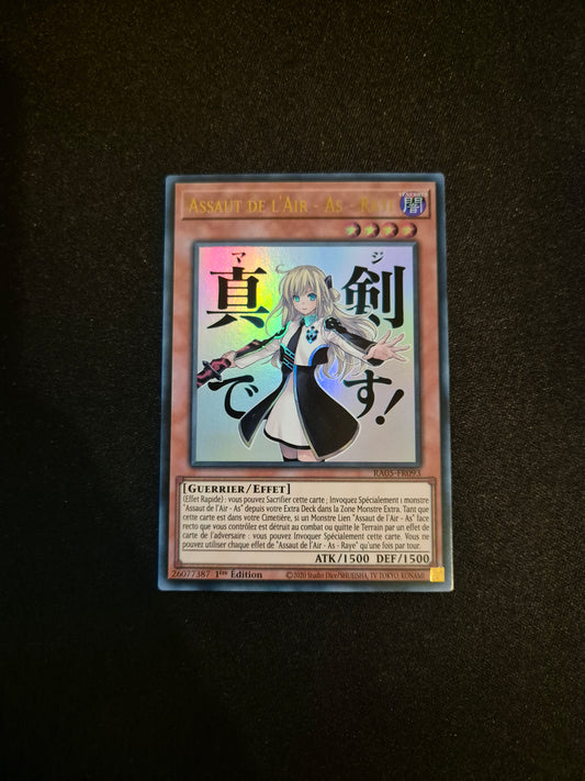 Carte Yu-Gi-Oh! Assaut de l'Air As Raye ALT Stamped Ultra Rare RA05-FR093