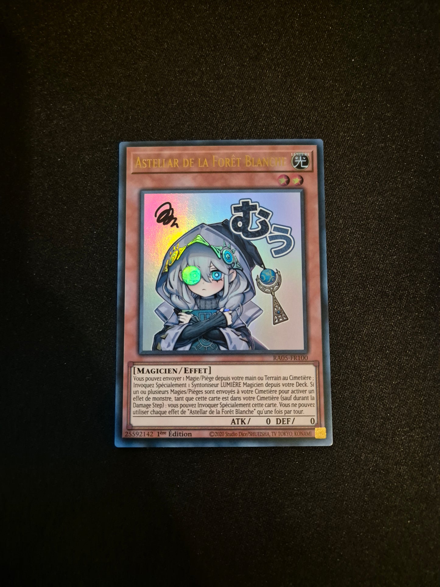 Carte Yu-Gi-Oh! Astellar de la Forêt Blanche ALT Stamped Ultra Rare RA05-FR100