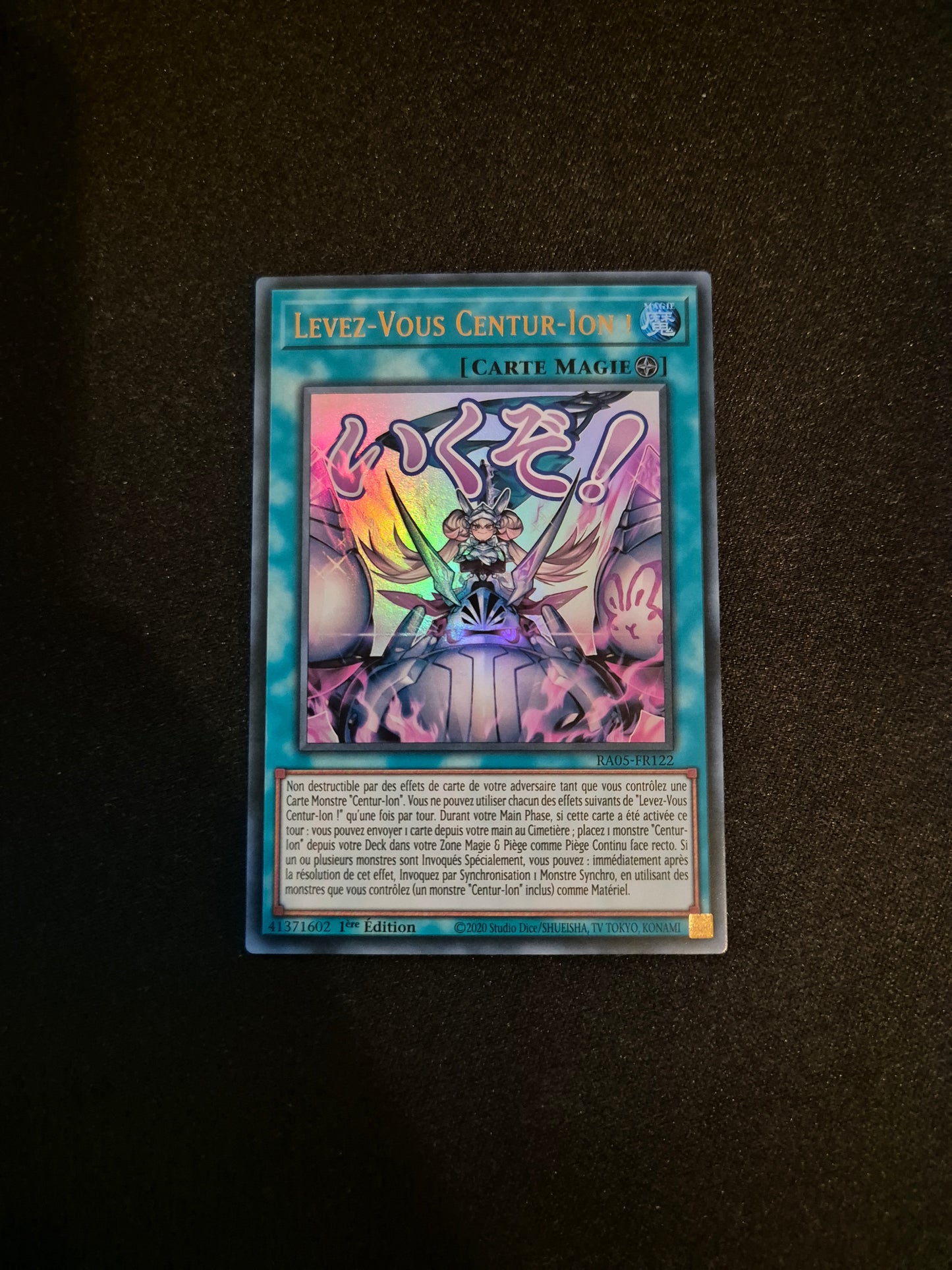 Carte Yu-Gi-Oh! Levez-Vous Centur-Ion ALT Stamped Ultra Rare RA05-FR122