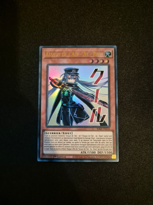 Carte Yu-Gi-Oh! Assaut de l'Air As Roze ALT Stamped Ultra Rare RA05-FR133