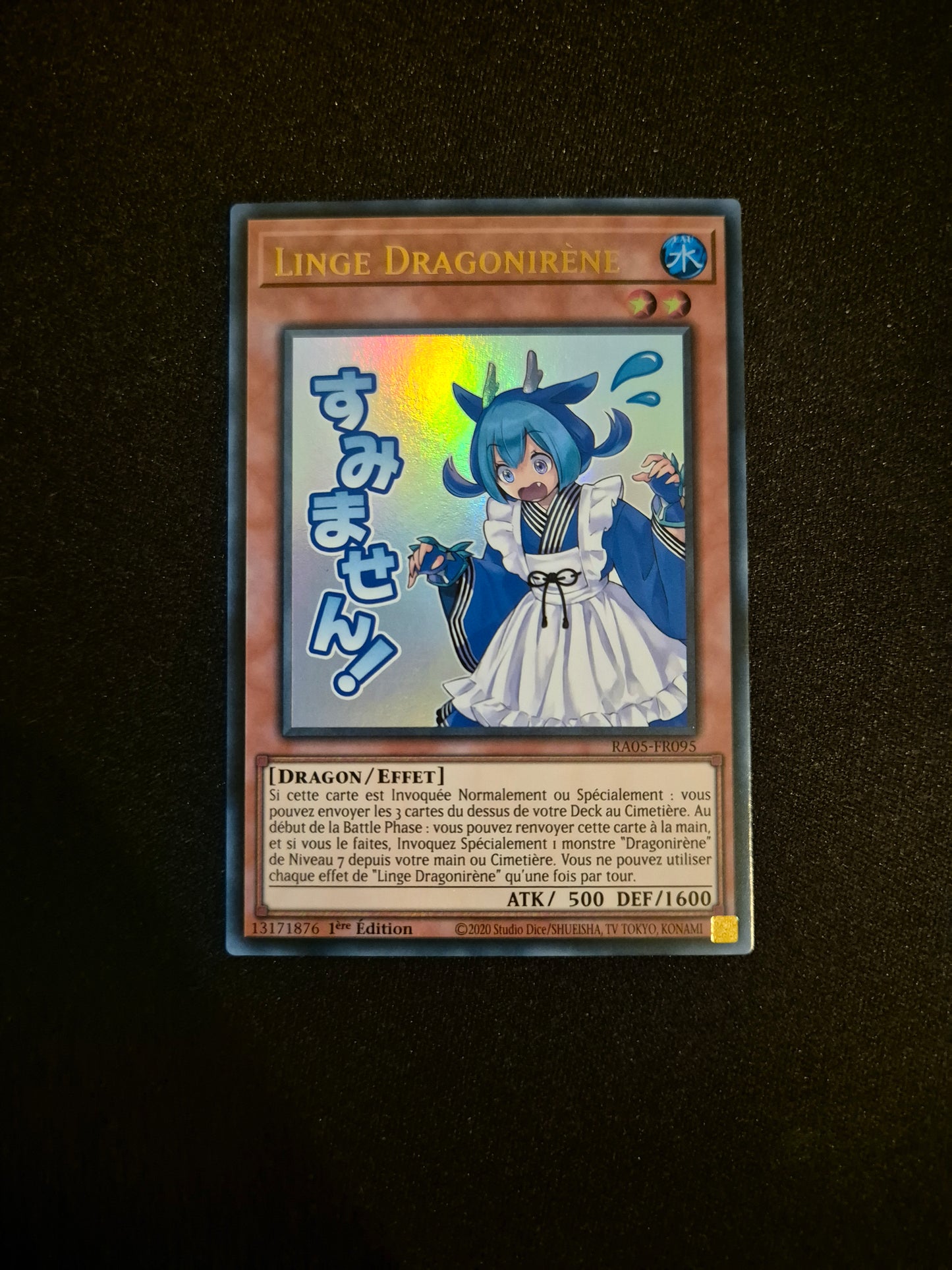Carte Yu-Gi-Oh! Linge Dragonirène ALT Stamped Ultra Rare RA05-FR095