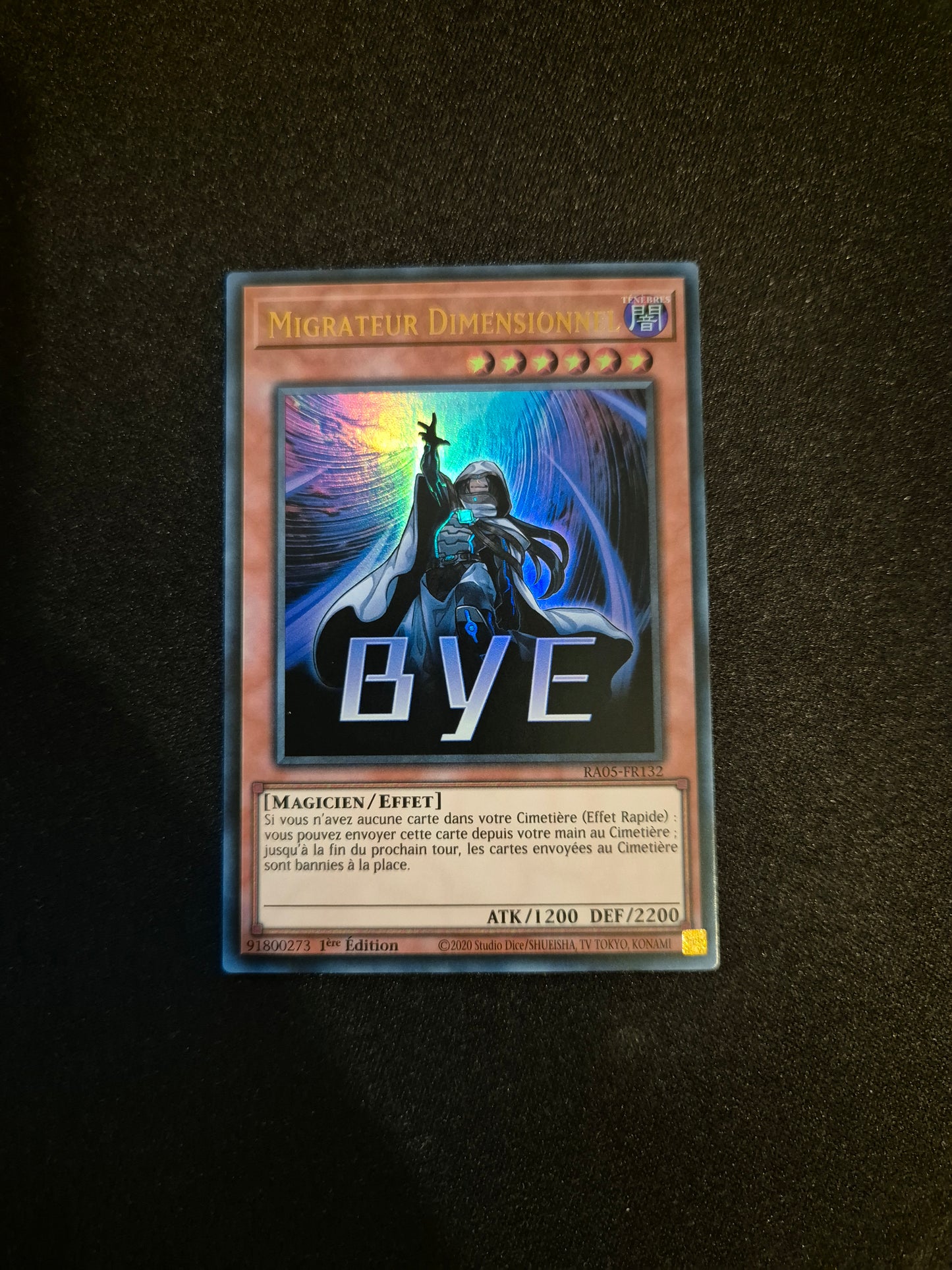 Carte Yu-Gi-Oh! Migrateur Dimensionnel ALT Stamped Ultra Rare RA05-FR132