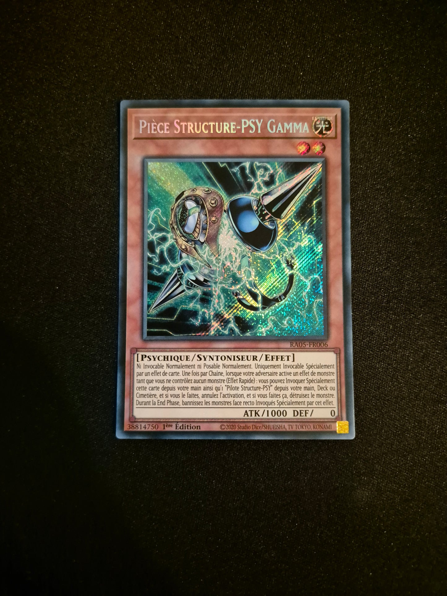 Carte Yu-Gi-Oh! Piece Structure-Psy Gamma Secret Rare RA05-FR006