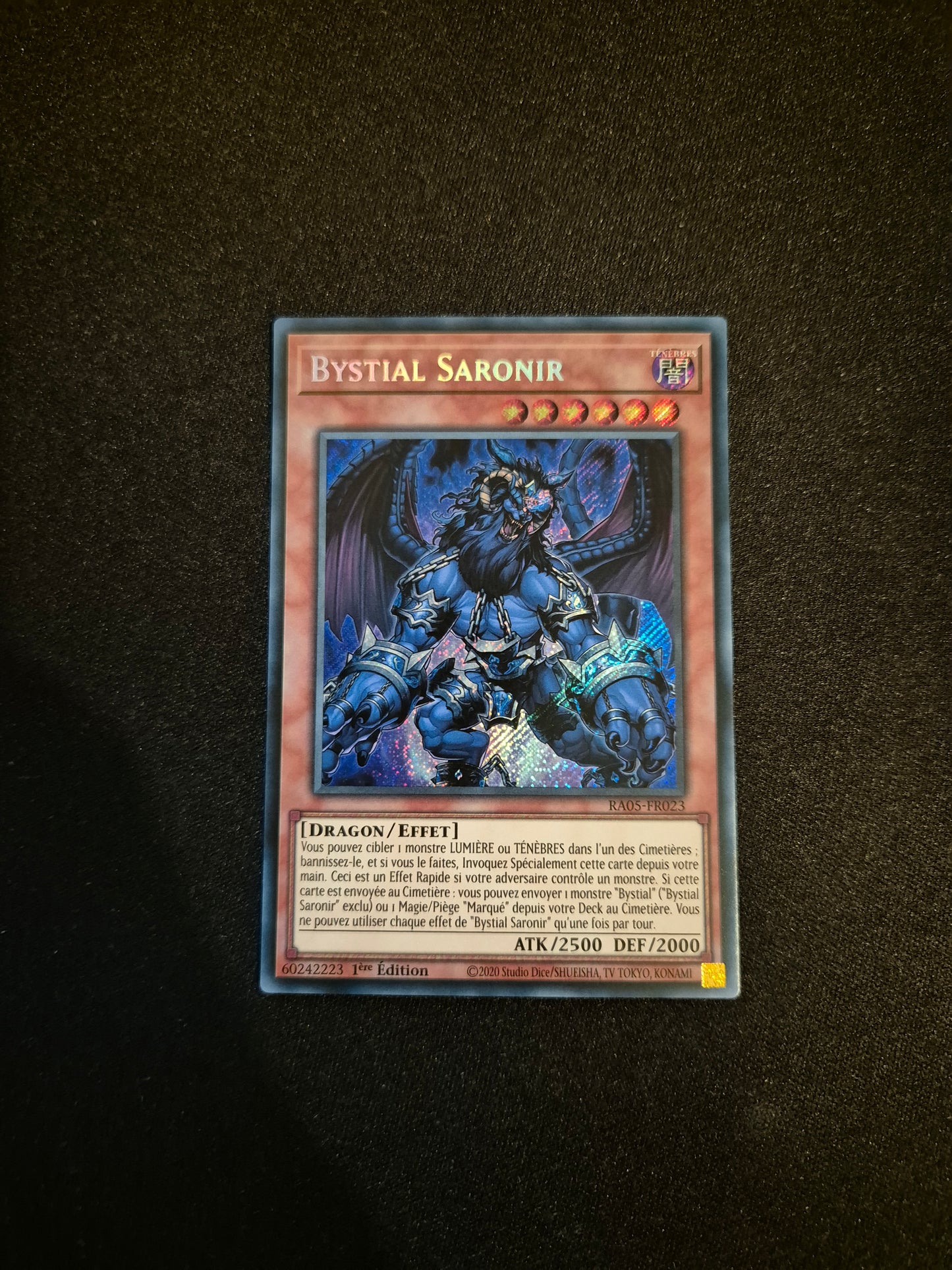 Carte Yu-Gi-Oh! Bystial Saronir Secret Rare RA05-FR023