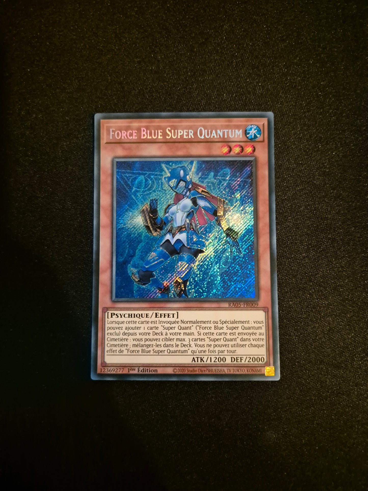 Carte Yu-Gi-Oh! Force Blue Super Quantum Secret Rare RA05-FR009