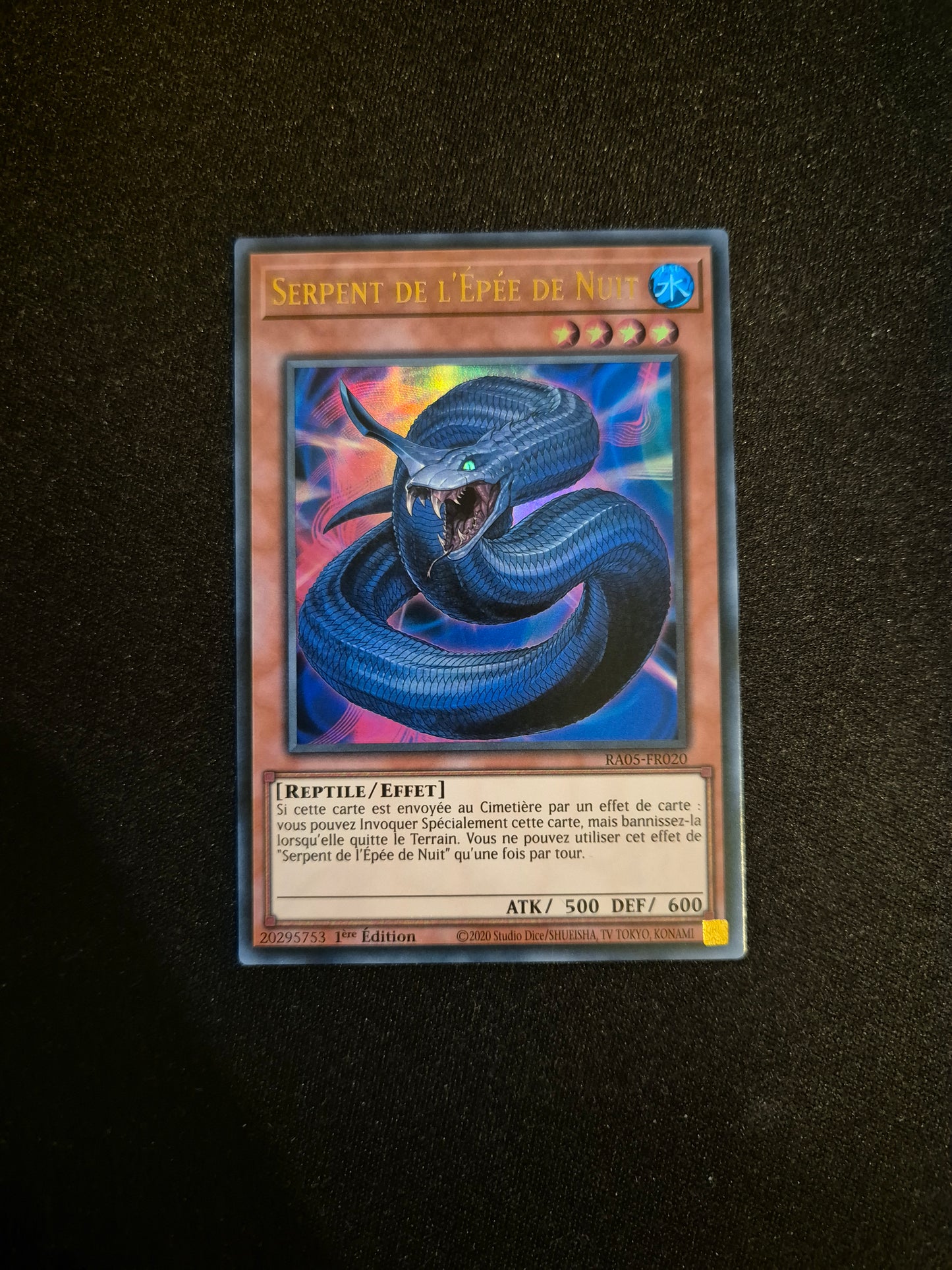Carte Yu-Gi-Oh! Serpent de l'Epée de Nuit Ultra Rare RA05-FR020