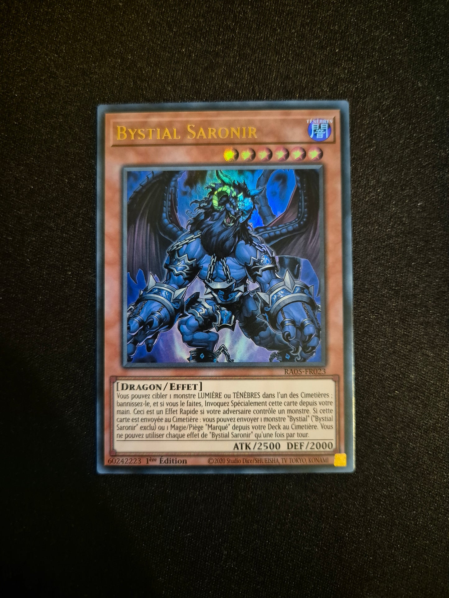 Carte Yu-Gi-Oh! Bystial Saronir Ultra Rare RA05-FR023