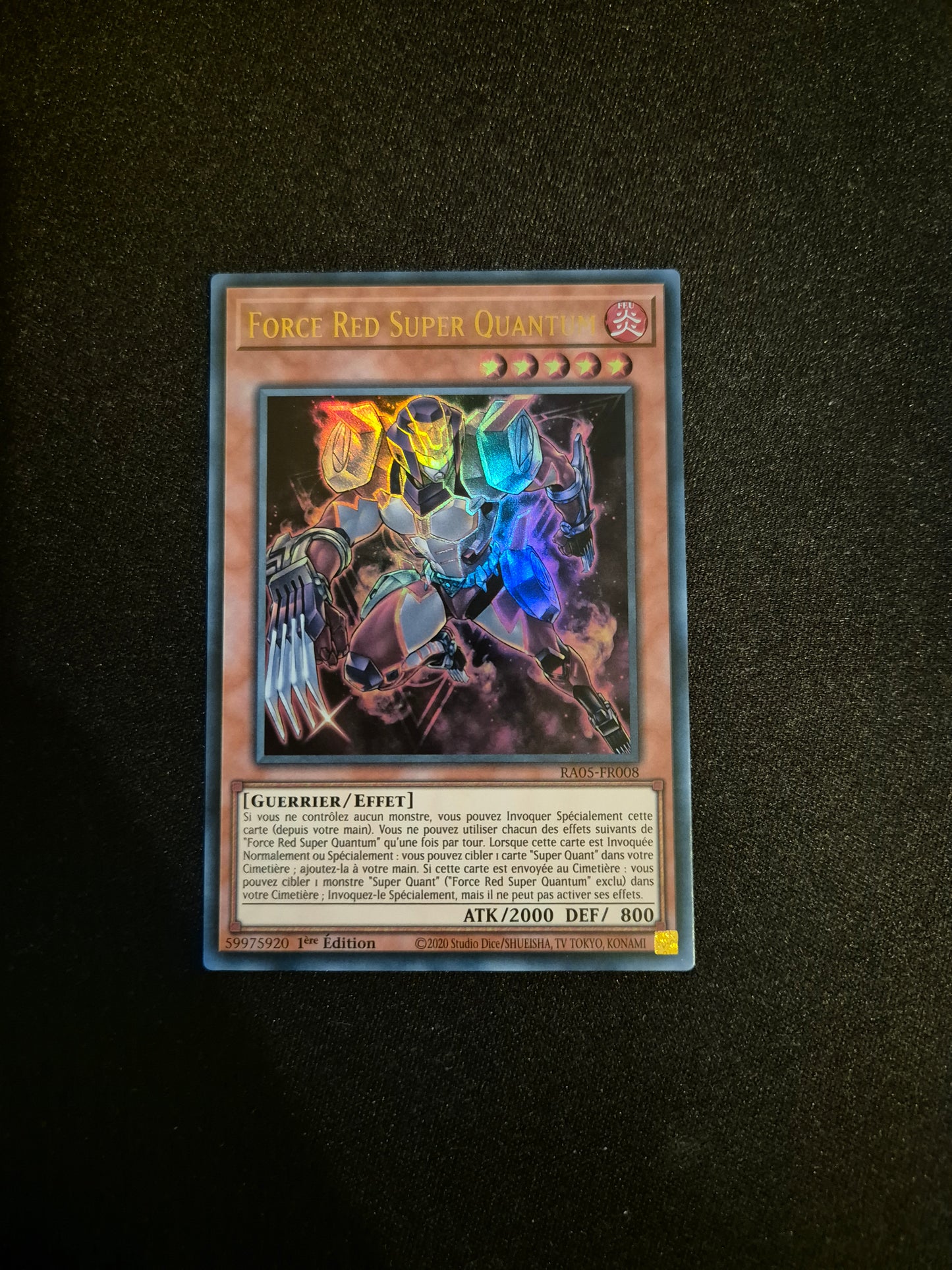 Carte Yu-Gi-Oh! Force Red Super Quantum Ultra Rare RA05-FR008