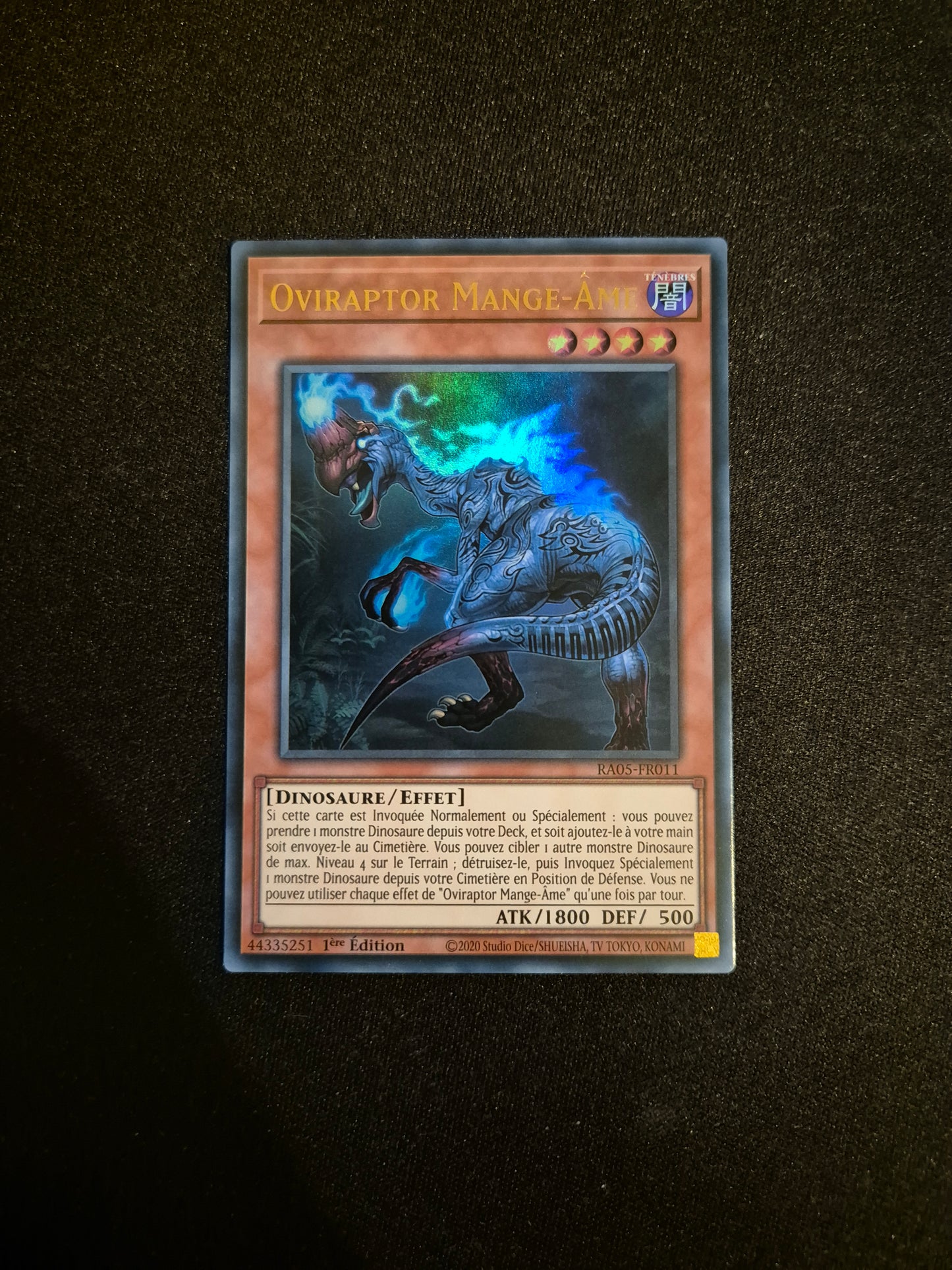 Carte Yu-Gi-Oh! Oviraptor Mange-Ame Ultra Rare RA05-FR011