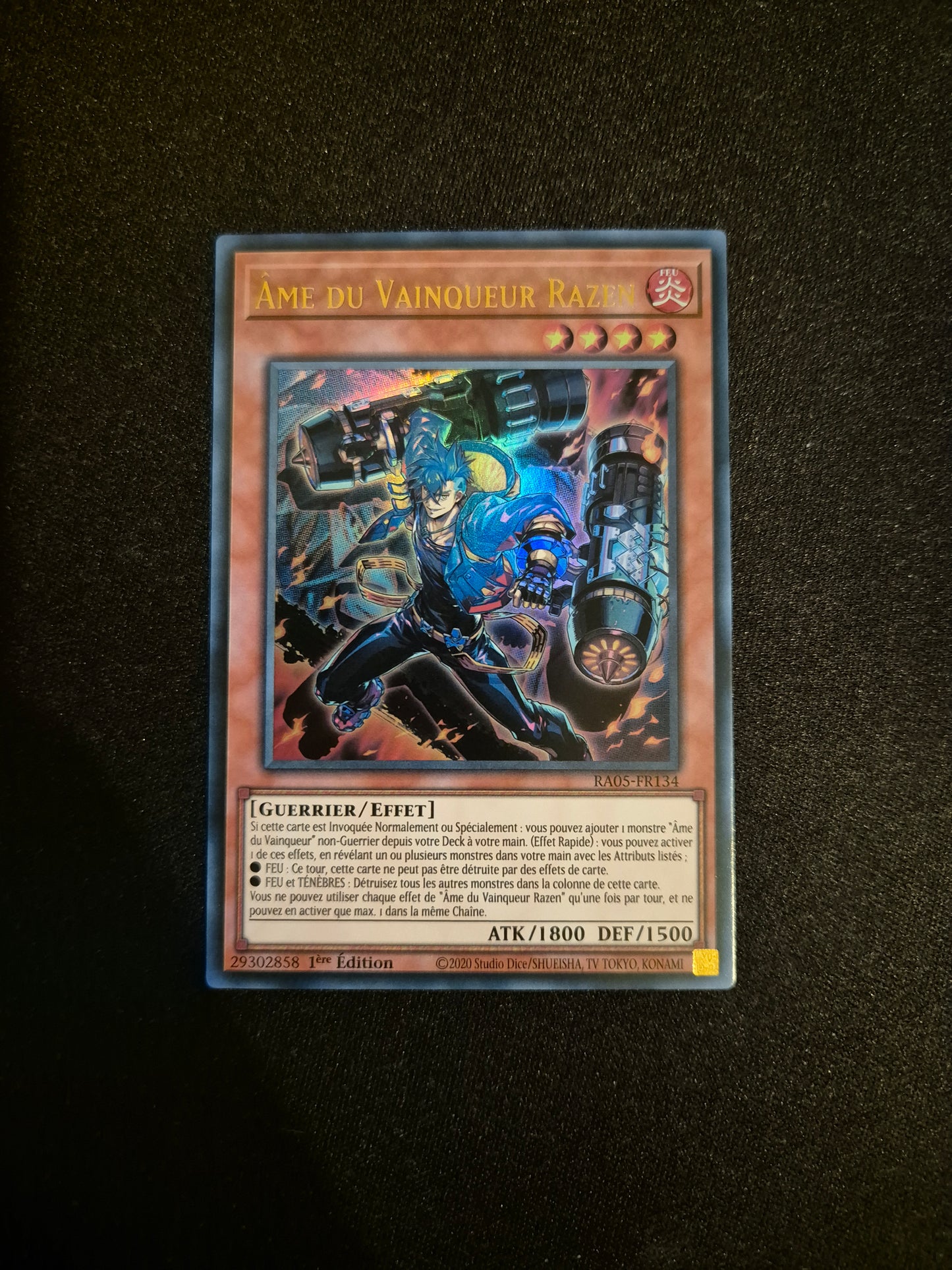Carte Yu-Gi-Oh! Ame du Vainqueur Razen Ultra Rare RA05-FR134
