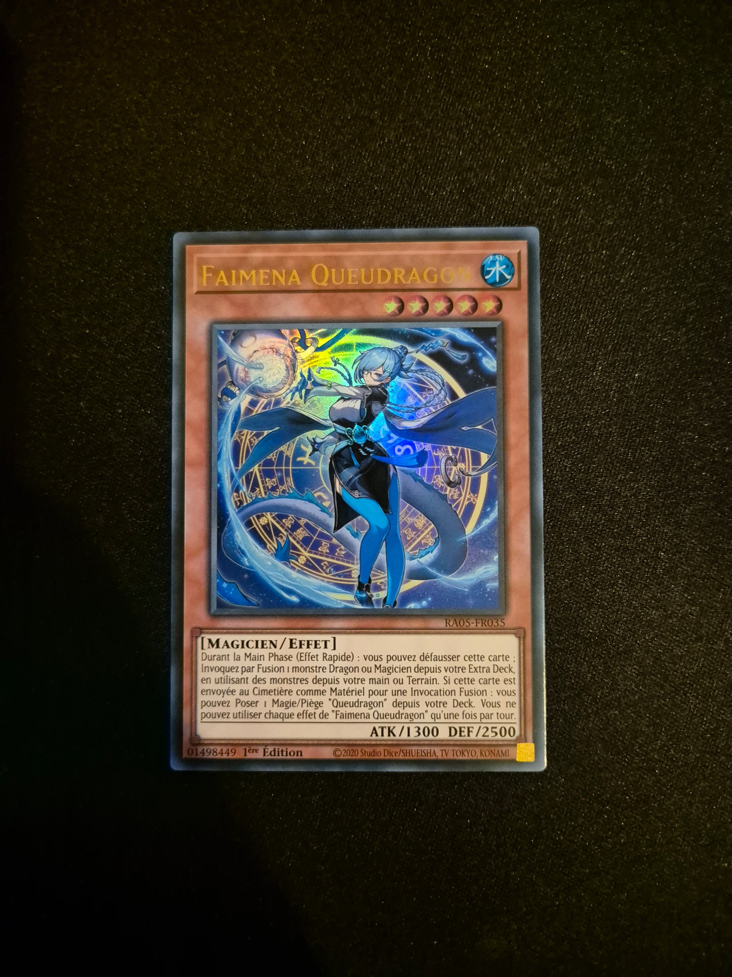 Carte Yu-Gi-Oh! Faimena Queudragon Ultra Rare RA05-FR035