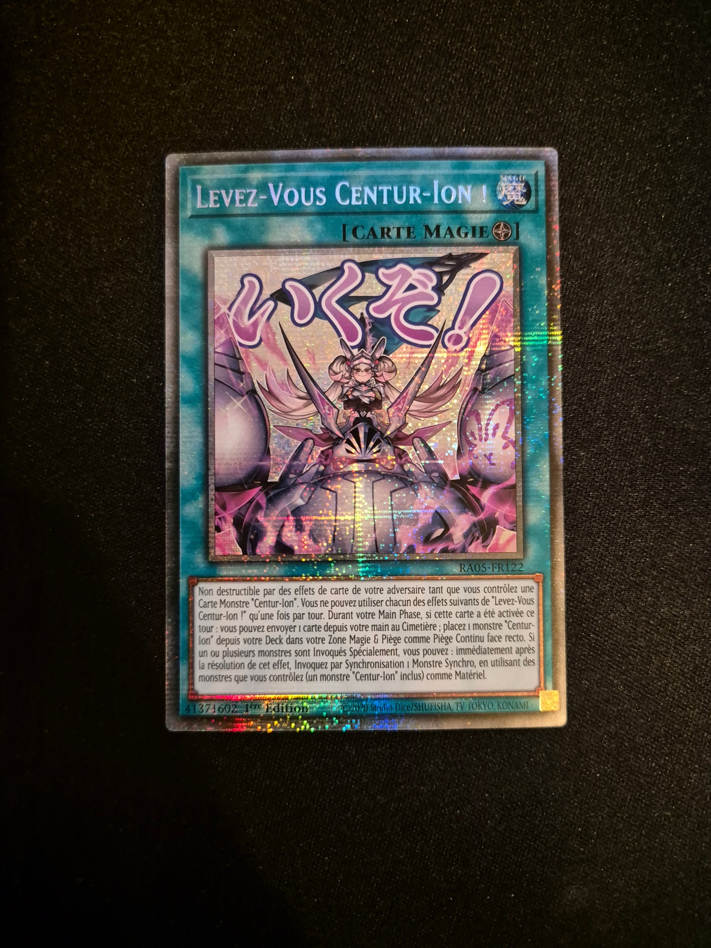 Carte Yu-Gi-Oh! Levez-Vous Centur-Ion ALT Stamped Starlight Rare RA05-FR122