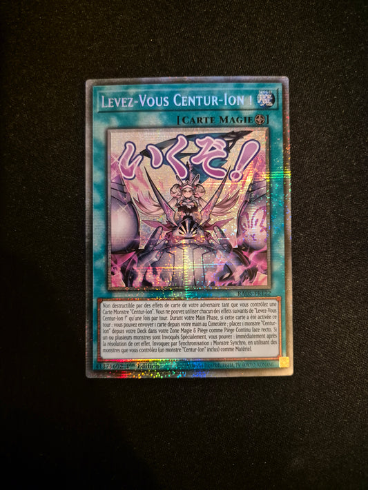 Carte Yu-Gi-Oh! Levez-Vous Centur-Ion ALT Stamped Starlight Rare RA05-FR122