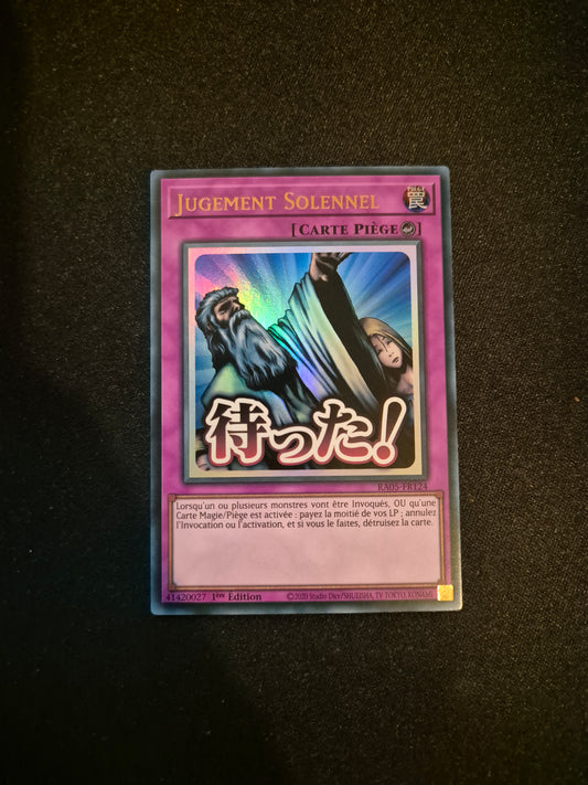 Carte Yu-Gi-Oh! Jugement Solennel ALT Stamped Ultra Rare RA05-FR124
