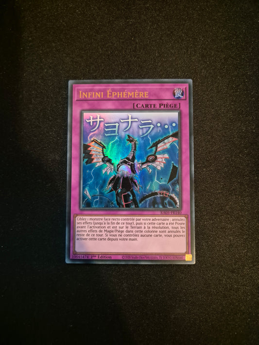 Carte Yu-Gi-Oh! Infini Ephémère ALT Stamped Ultra Rare RA05-FR140