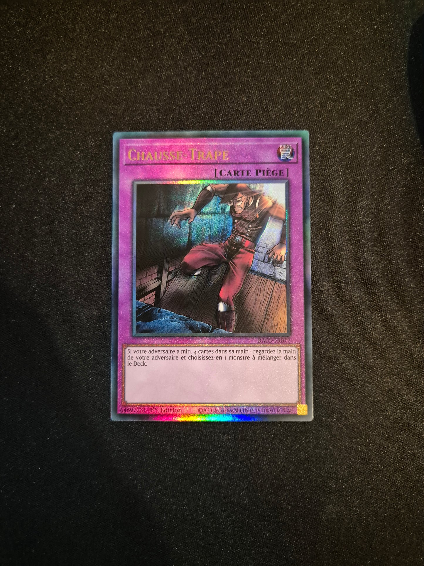 Carte Yu-Gi-Oh! Chausse-Trape Ultimate Rare RA05-FR077