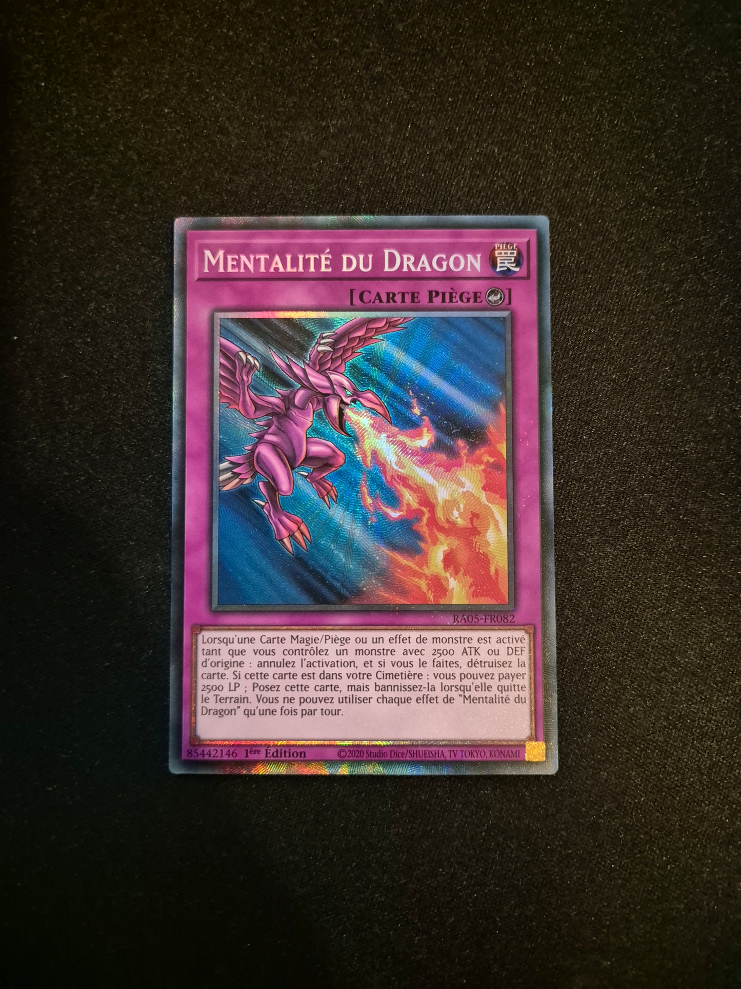 Carte Yu-Gi-Oh! Mentalité du Dragon Collector Rare RA05-FR082