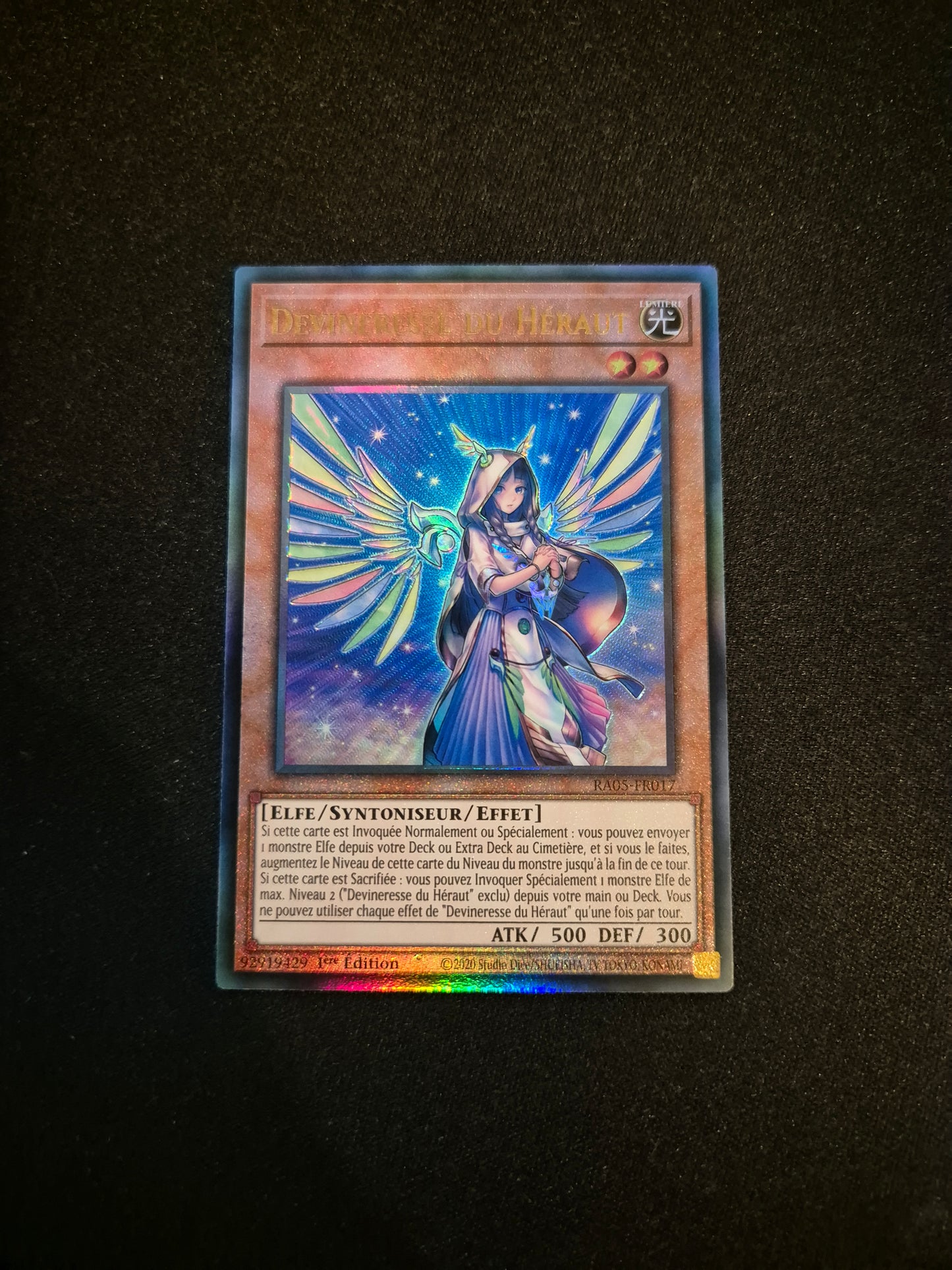 Carte Yu-Gi-Oh! Devineresse Du Héraut Ultimate Rare RA05-FR017