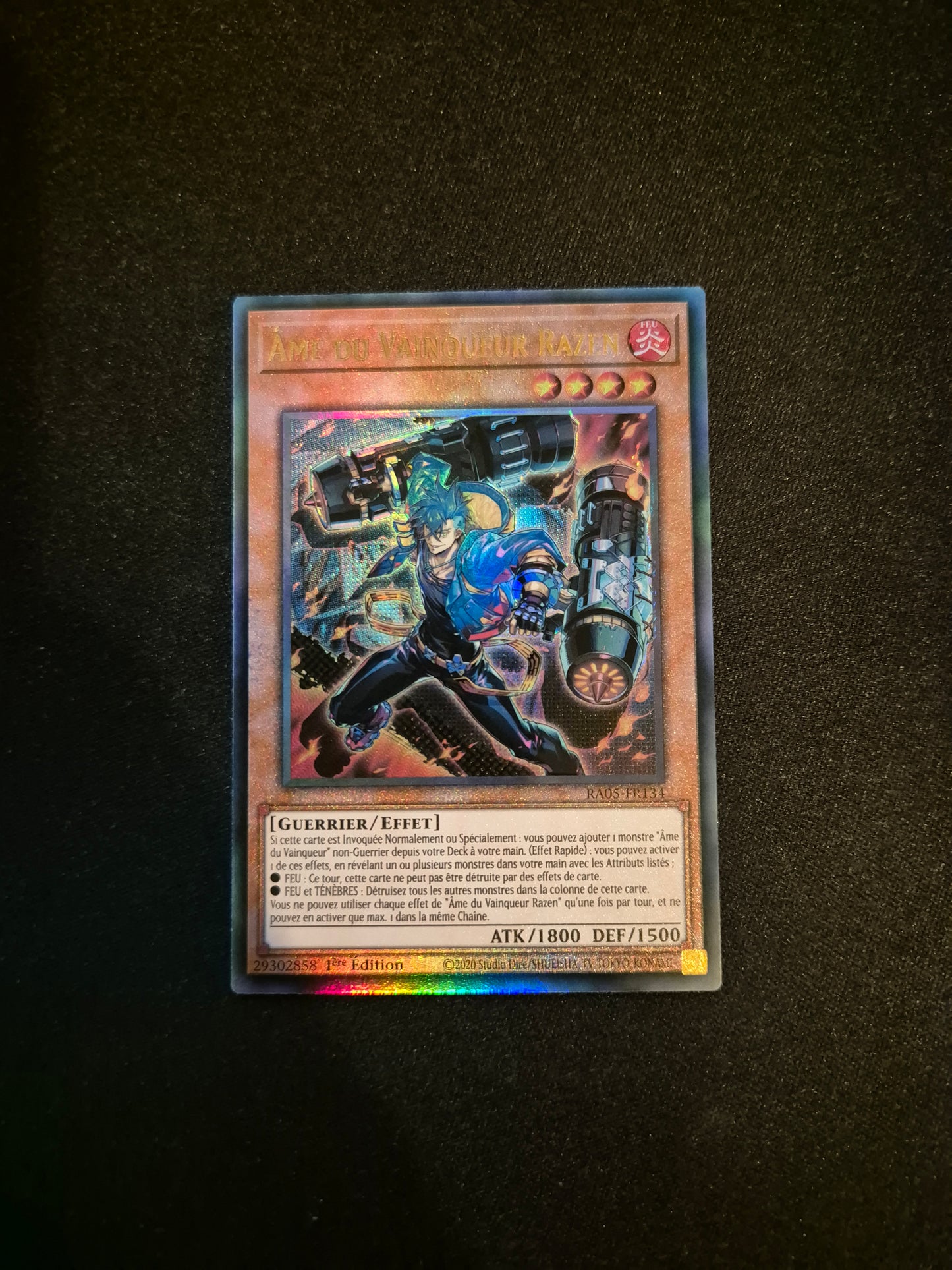 Carte Yu-Gi-Oh! Ame du Vainqueur Razen Ultimate Rare RA05-FR134
