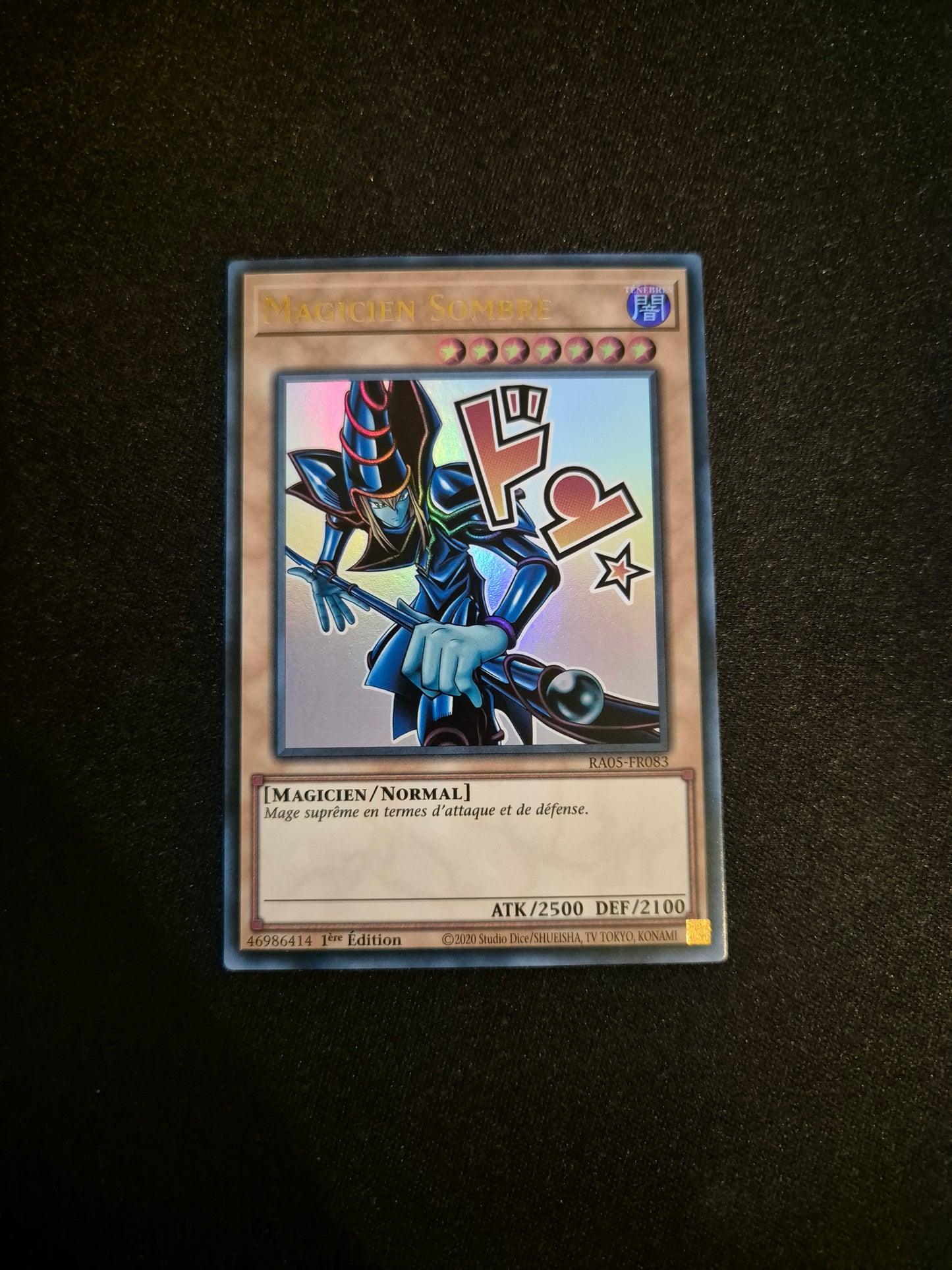 Carte Yu-Gi-Oh! Magicien Sombre ALT Stamped Ultra Rare RA05-FR083
