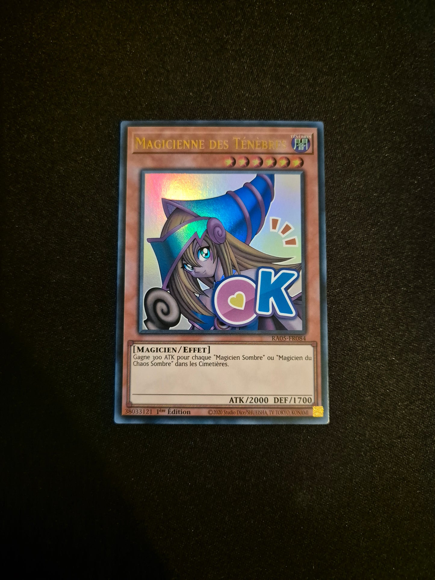 Carte Yu-Gi-Oh! Magicienne des Ténèbres ALT Stamped Ultra Rare RA05-FR084