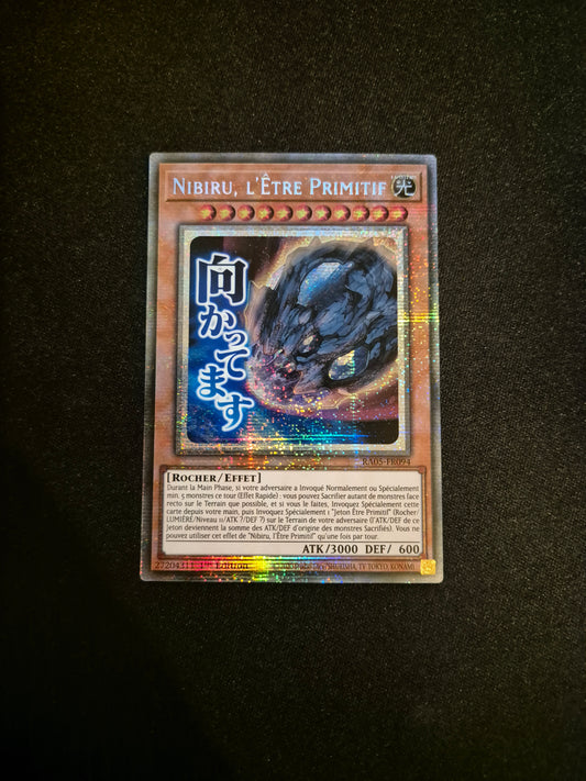 Carte Yu-Gi-Oh! Nibiru L'Etre Primitif ALT Stamped Starlight Rare RA05-FR094
