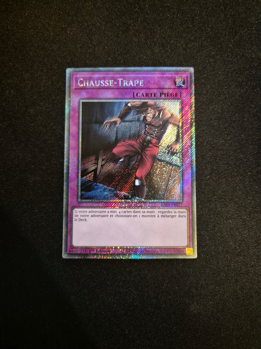 Carte Yu-Gi-Oh! Chausse-Trape Platinum Secret Rare RA05-FR077
