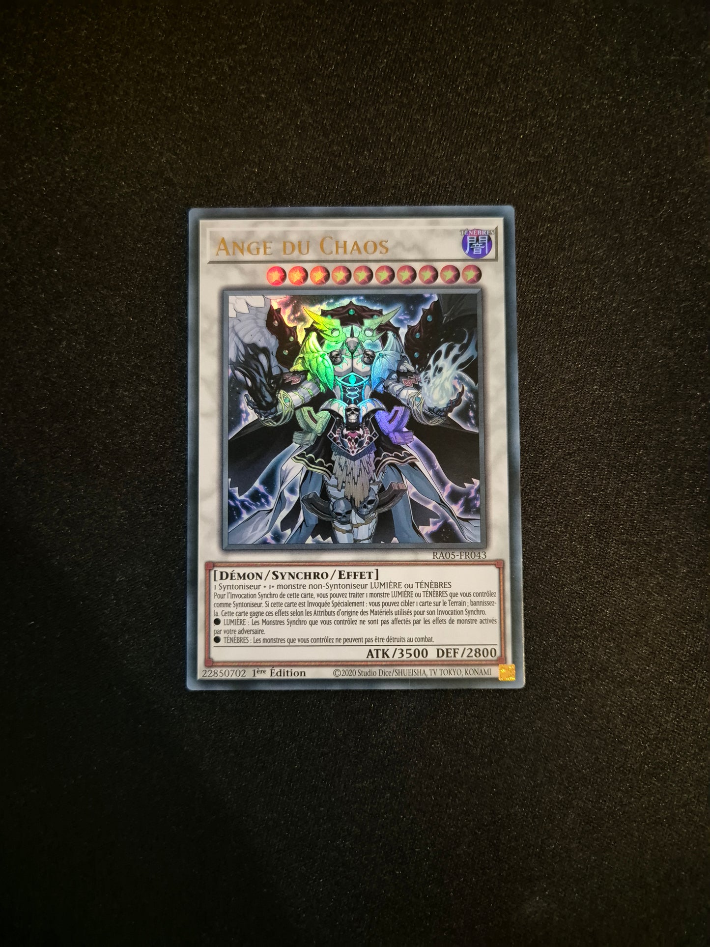 Carte Yu-Gi-Oh! Ange du Chaos Ultra Rare RA05-FR043
