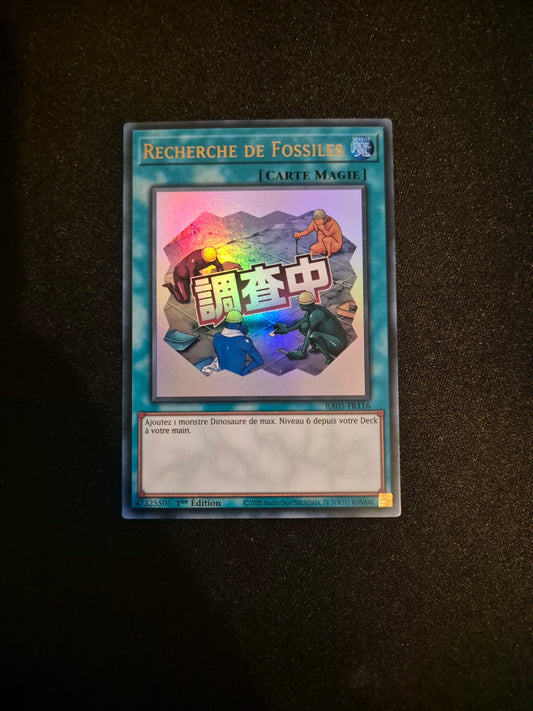 Carte Yu-Gi-Oh! Recherche de Fossiles ALT Stamped Ultra Rare RA05-FR116