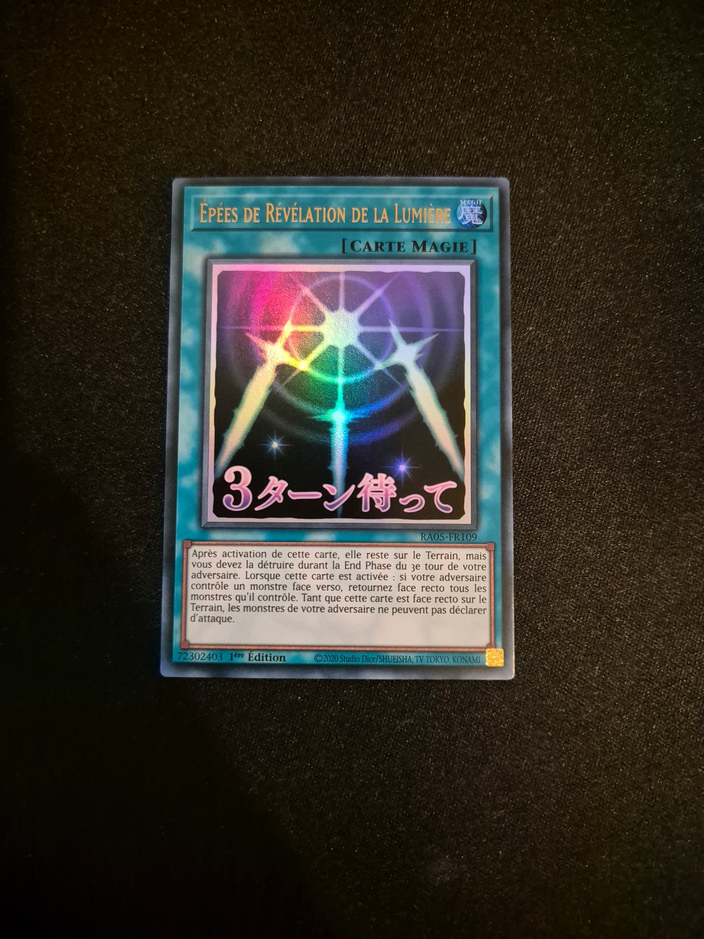 Carte Yu-Gi-Oh! Epées de Révélation de la Lumière ALT Stamped Ultra Rare RA05-FR109