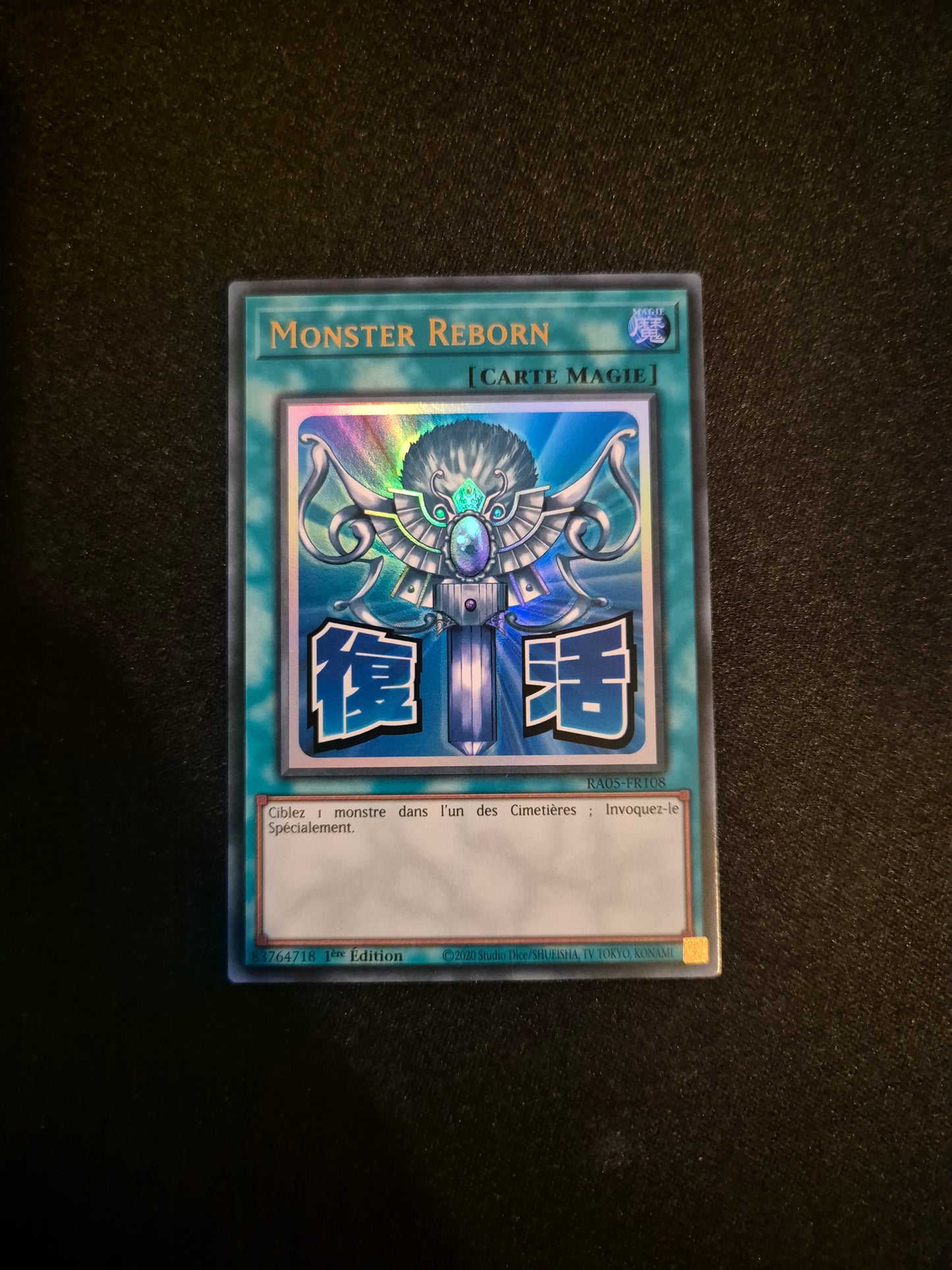 Carte Yu-Gi-Oh! Monster Reborn ALT Stamped Ultra Rare RA05-FR108