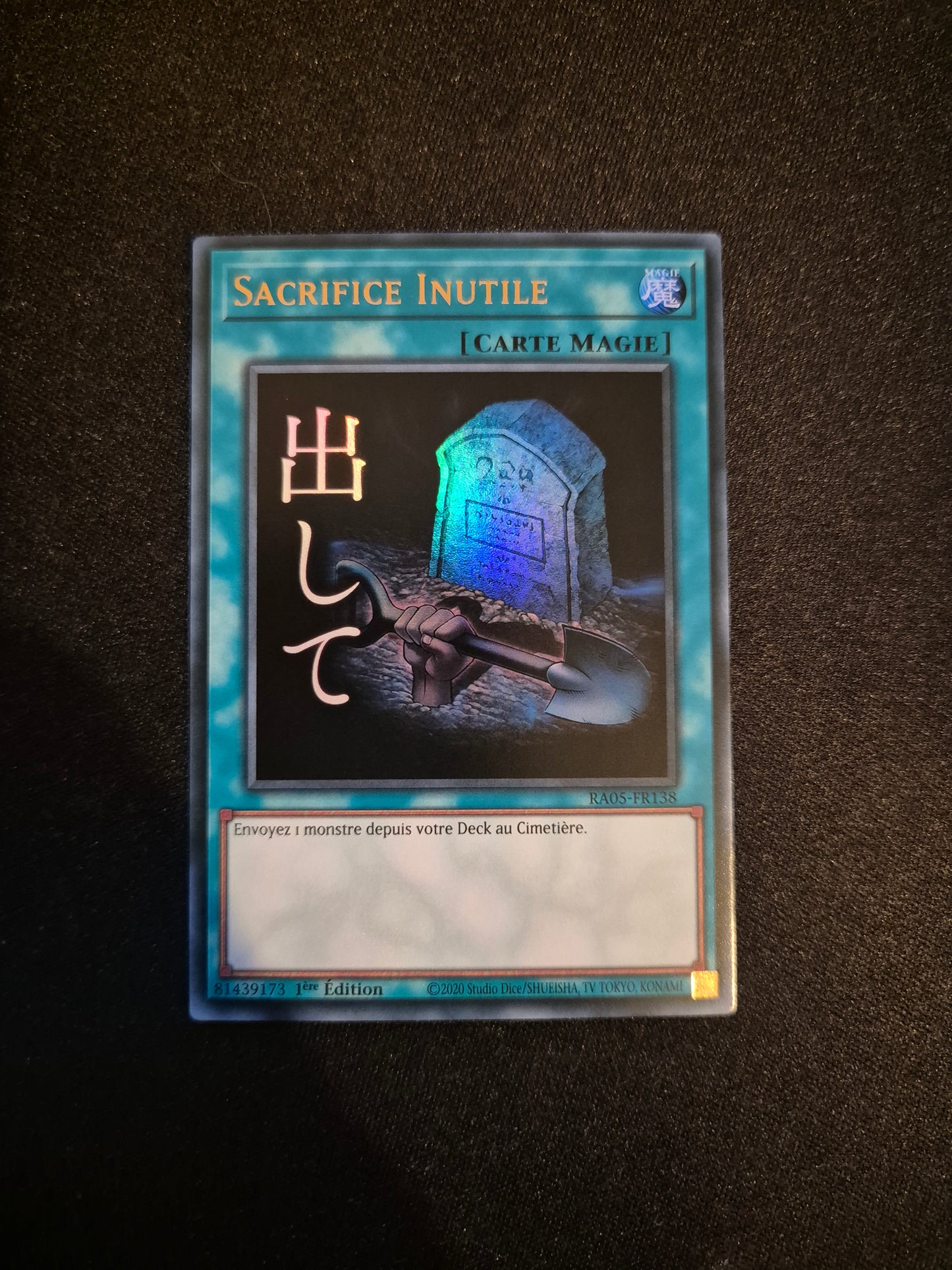 Carte Yu-Gi-Oh! Sacrifice Inutile ALT Stamped Ultra Rare RA05-FR138