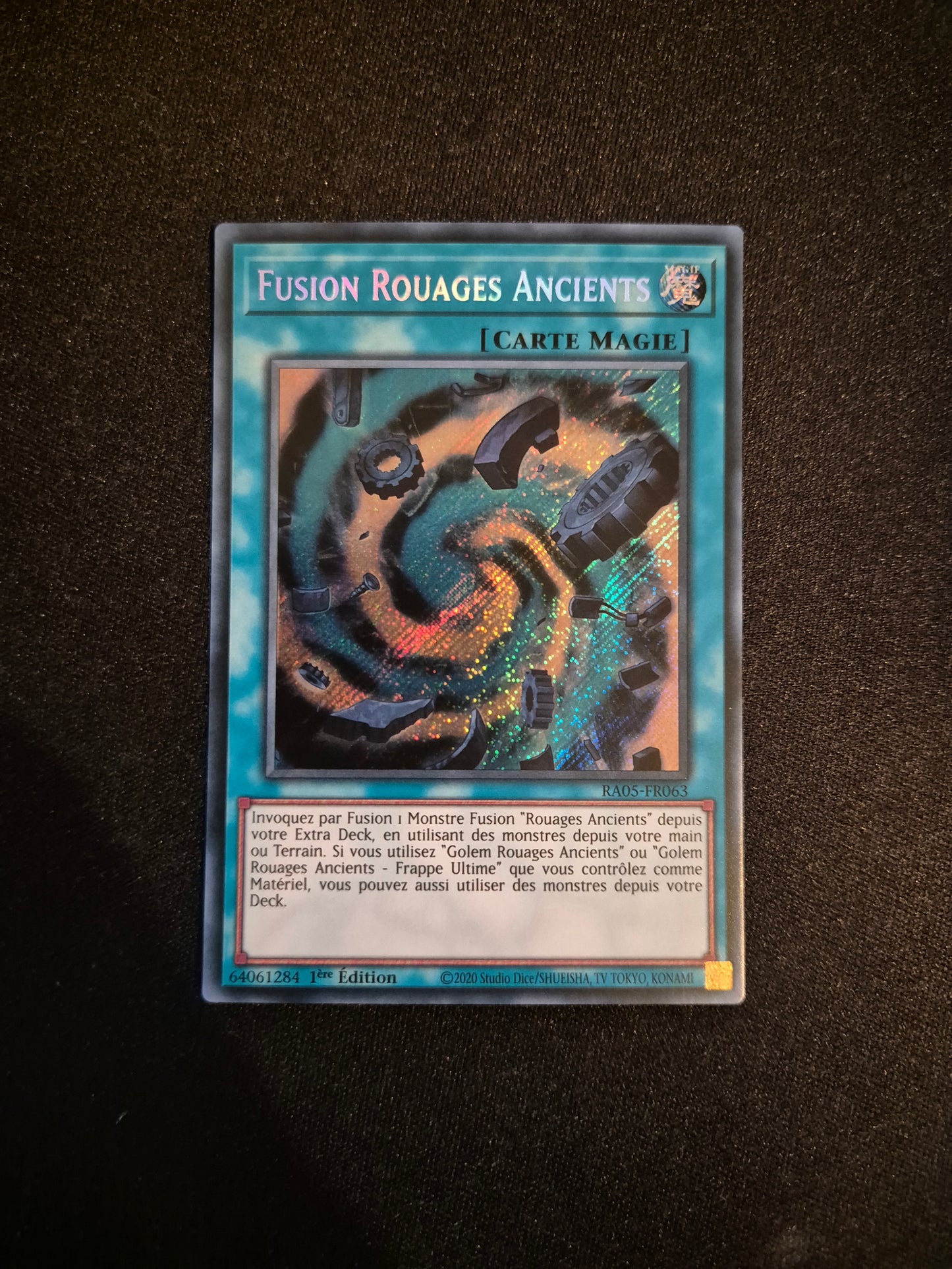 Carte Yu-Gi-Oh! Fusion Rouages Ancients Secret Rare RA05-FR063