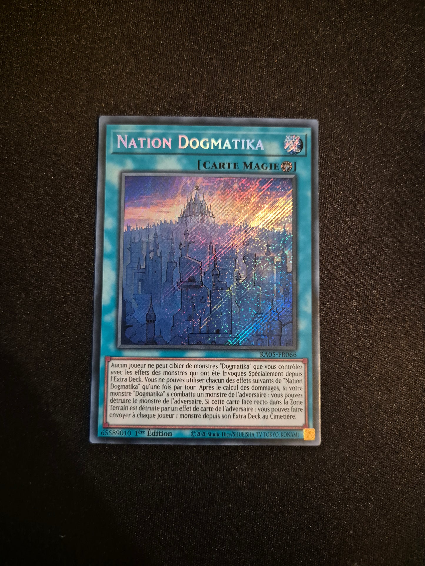 Carte Yu-Gi-Oh! Nation Dogmatika Secret Rare RA05-FR066