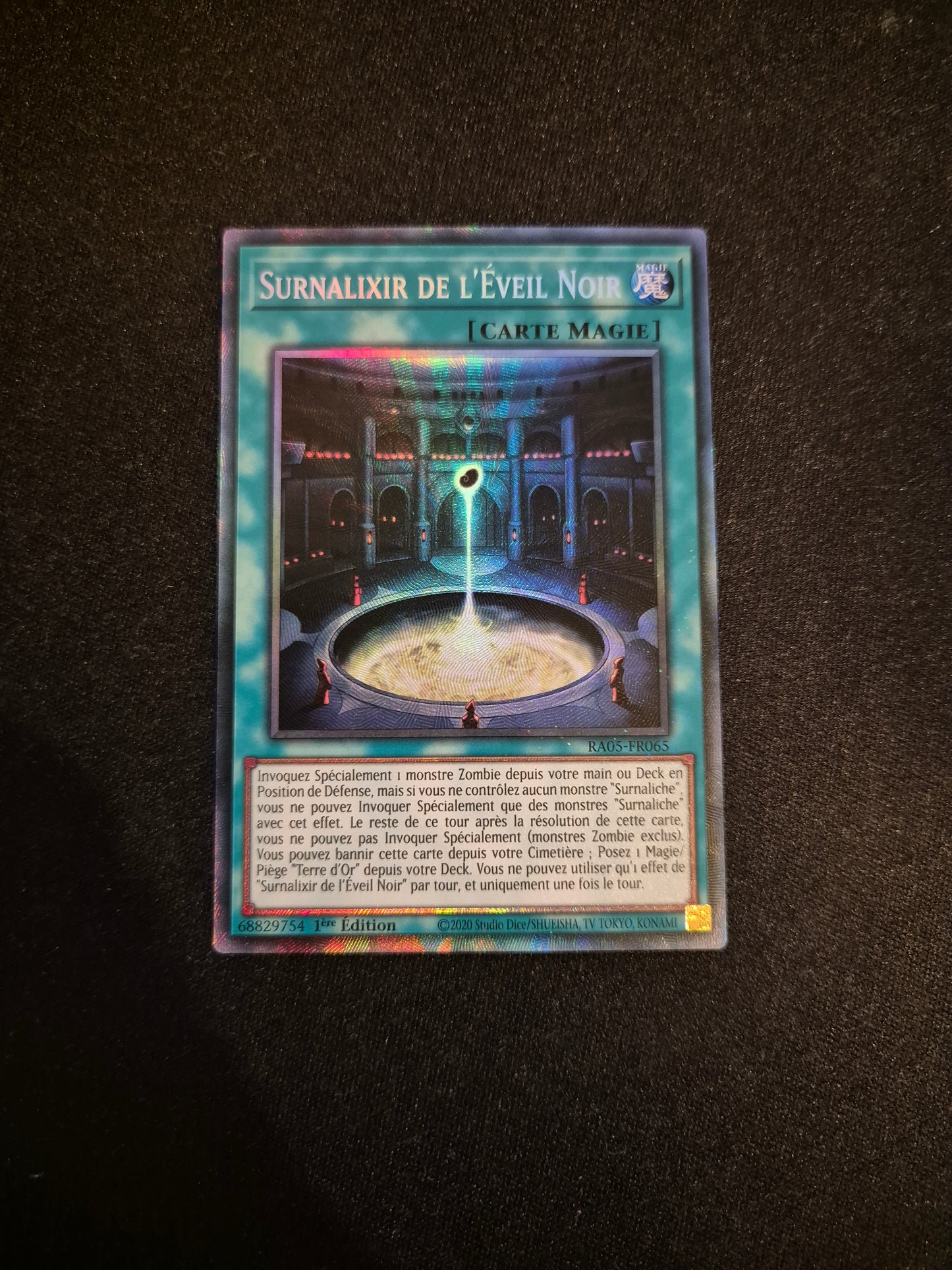 Carte Yu-Gi-Oh! Surnalixir de l'Eveil Noir Collector Rare RA05-FR065
