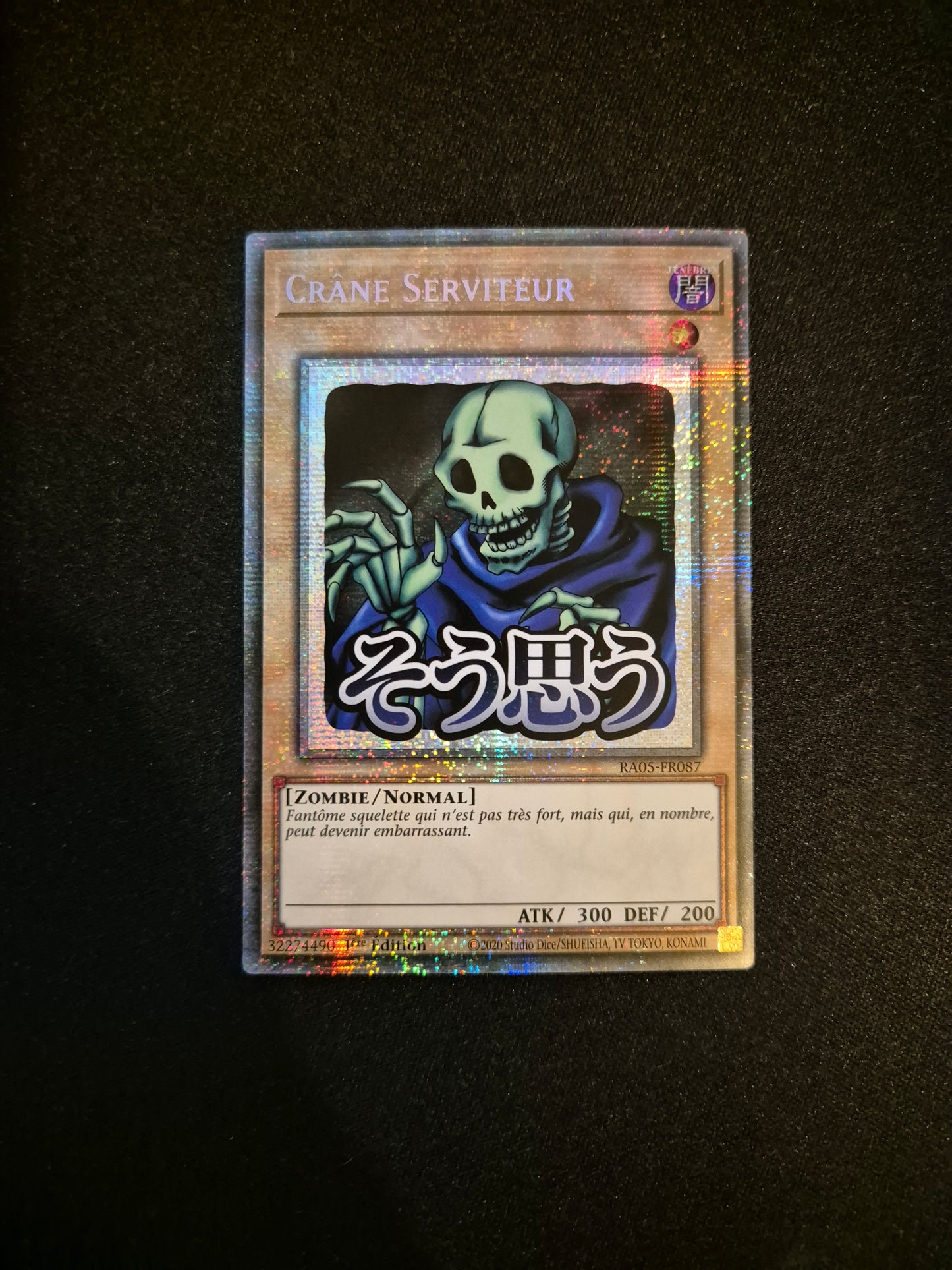 Carte Yu-Gi-Oh! Crane Serviteur ALT Stamped Starlight Rare RA05-FR087