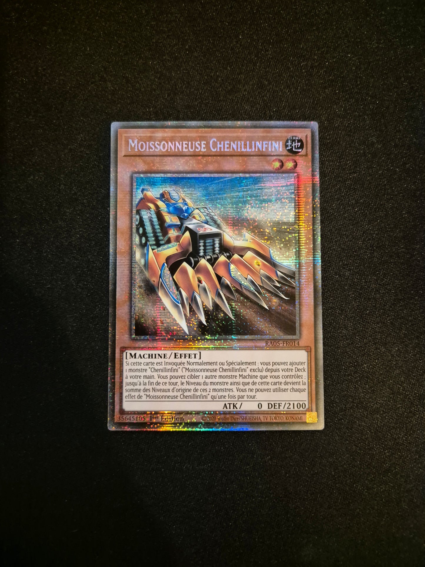 Carte Yu-Gi-Oh! Moissonneuse Chenillinfini Rare RA05-FR014