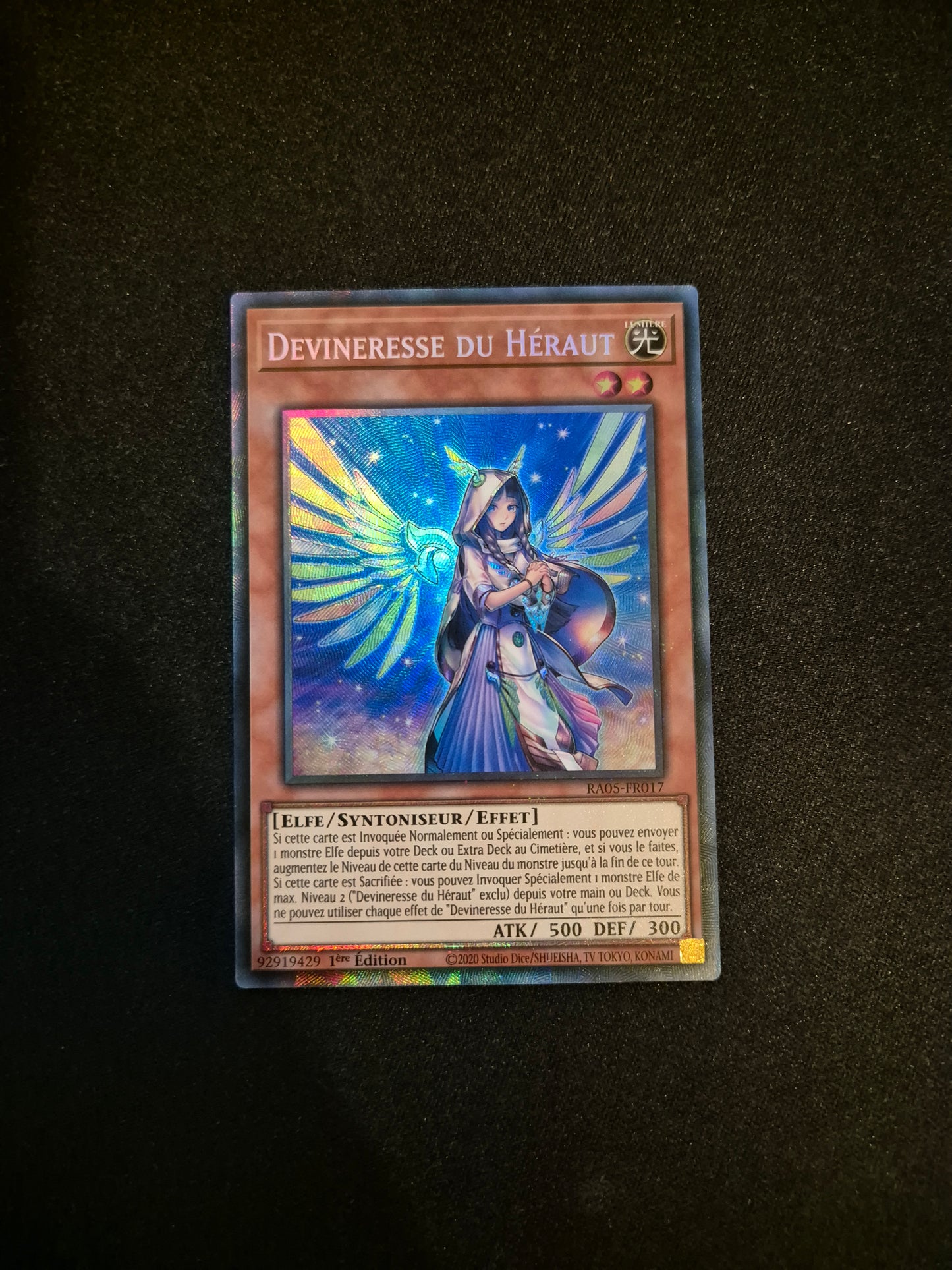 Carte Yu-Gi-Oh! Devineresse du Héraut Collector Rare RA05-FR017