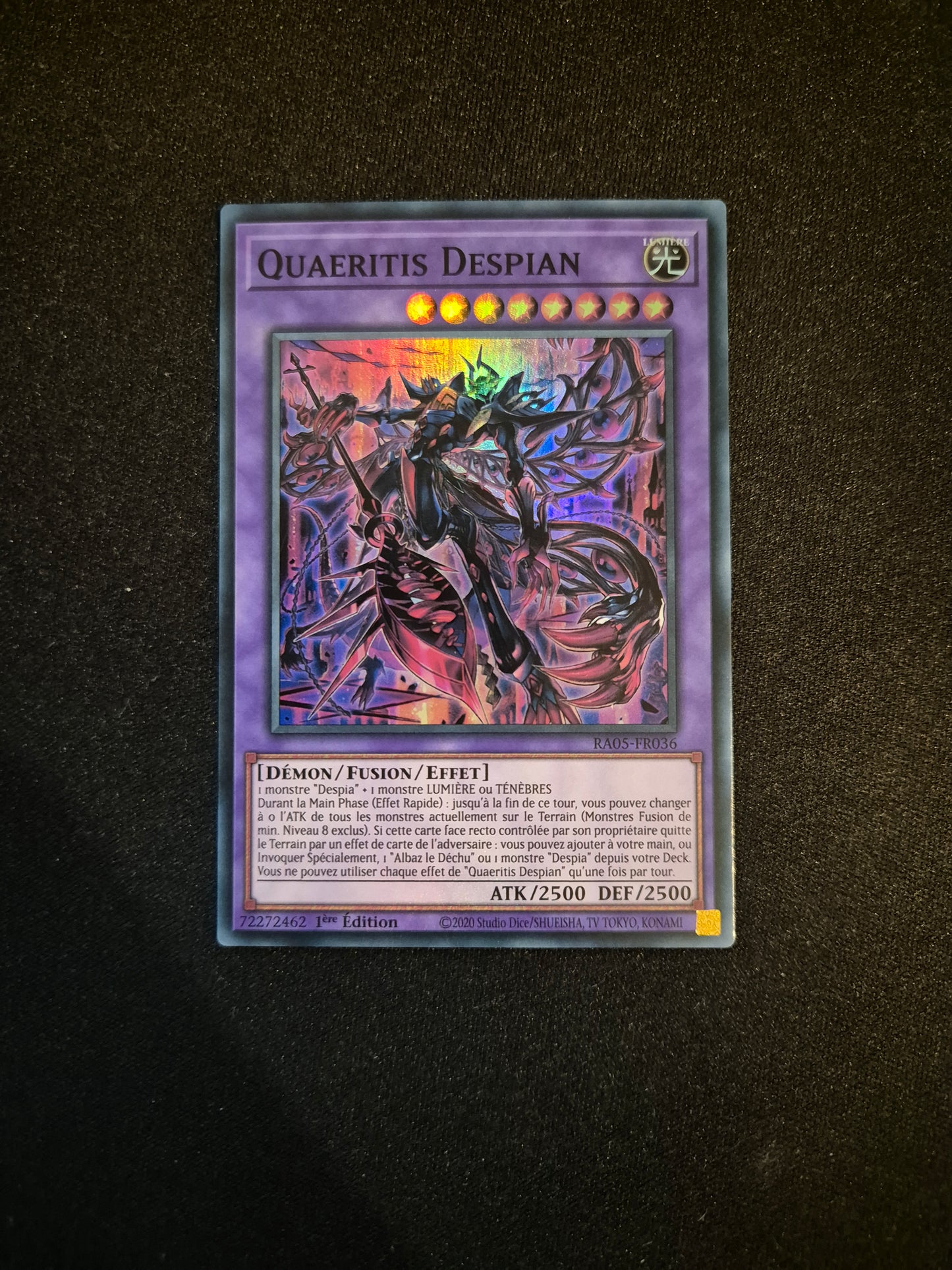 Carte Yu-Gi-Oh! Quaeritis Despian Super Rare RA05-FR036
