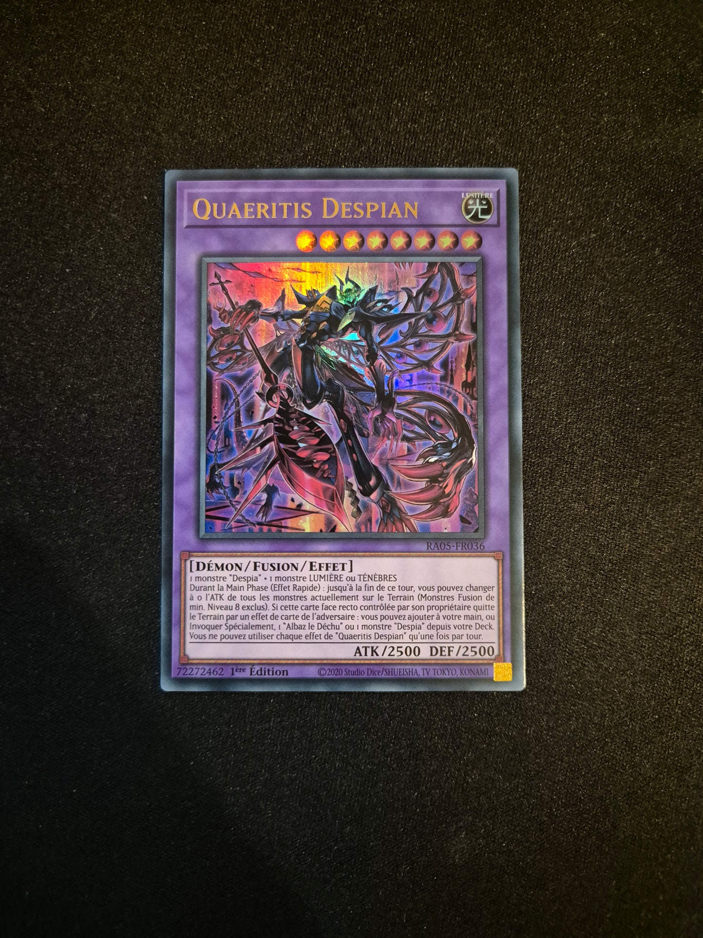 Carte Yu-Gi-Oh! Quaeritis Despian Ultra Rare RA05-FR036